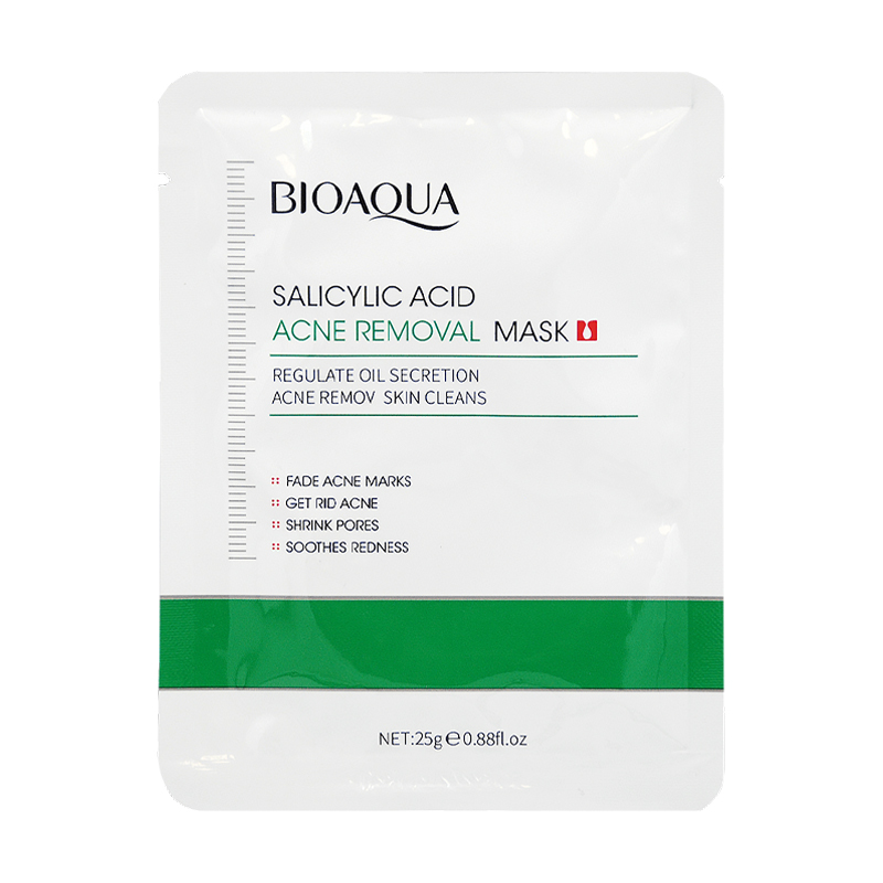 

Тканинна маска для обличчя Bioaqua Salicylic Acid Acne Removal Face Mask з саліциловою кислотою, 25 г