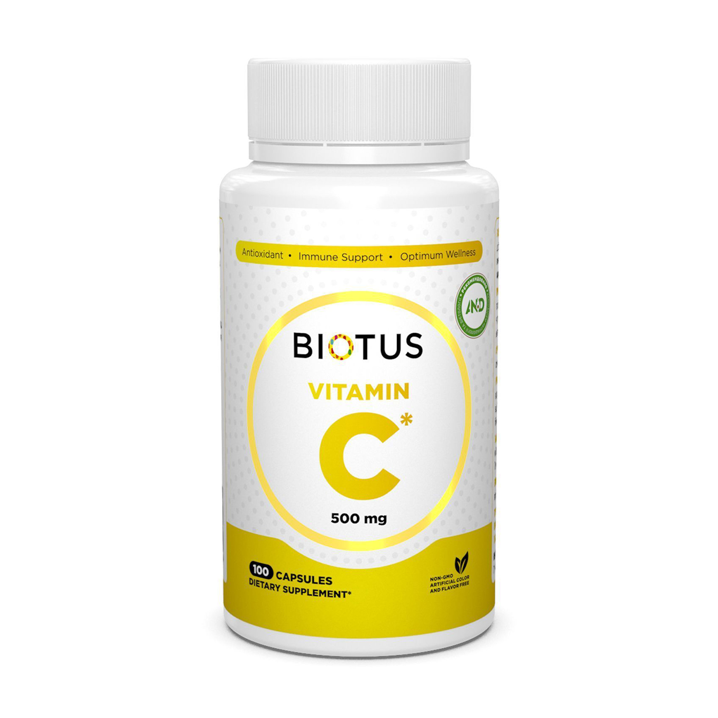 

Вітамін С Biotus Vitamin C 500 мг, 100 капсул