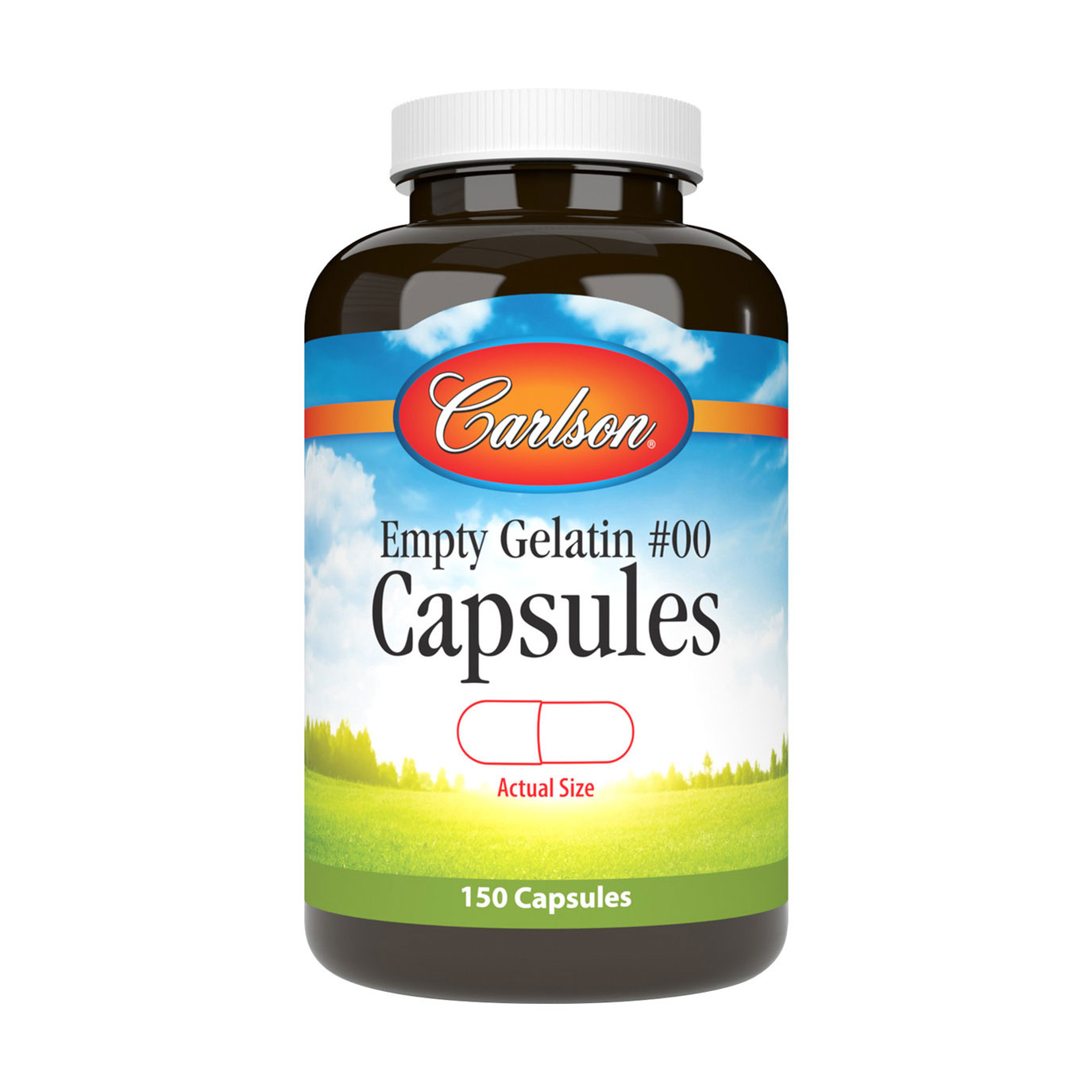 

Порожні желатинові капсули Carlson Labs Empty Gelatin No.00 великі, 150 шт