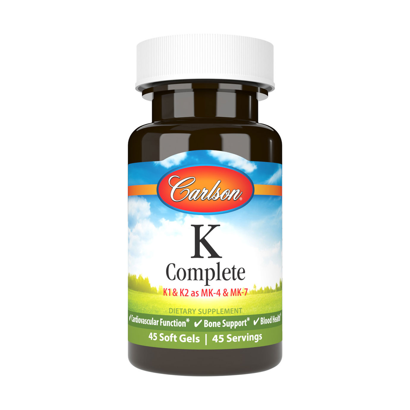 

Вітамін К Carlson Labs K Complete, 45 гелевих капсул