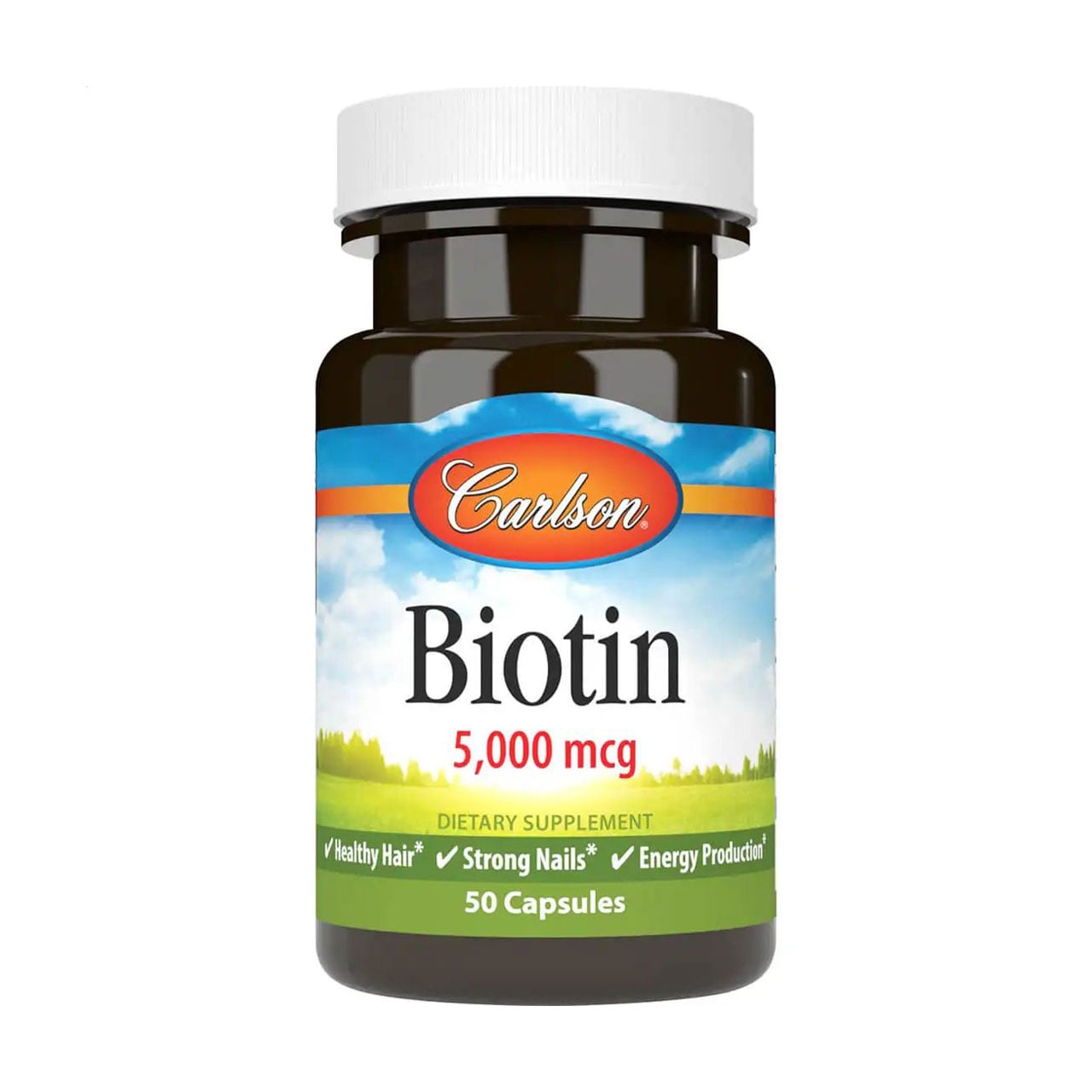 

Біотин Carlson Labs Biotin, 5000 мкг, 50 капсул
