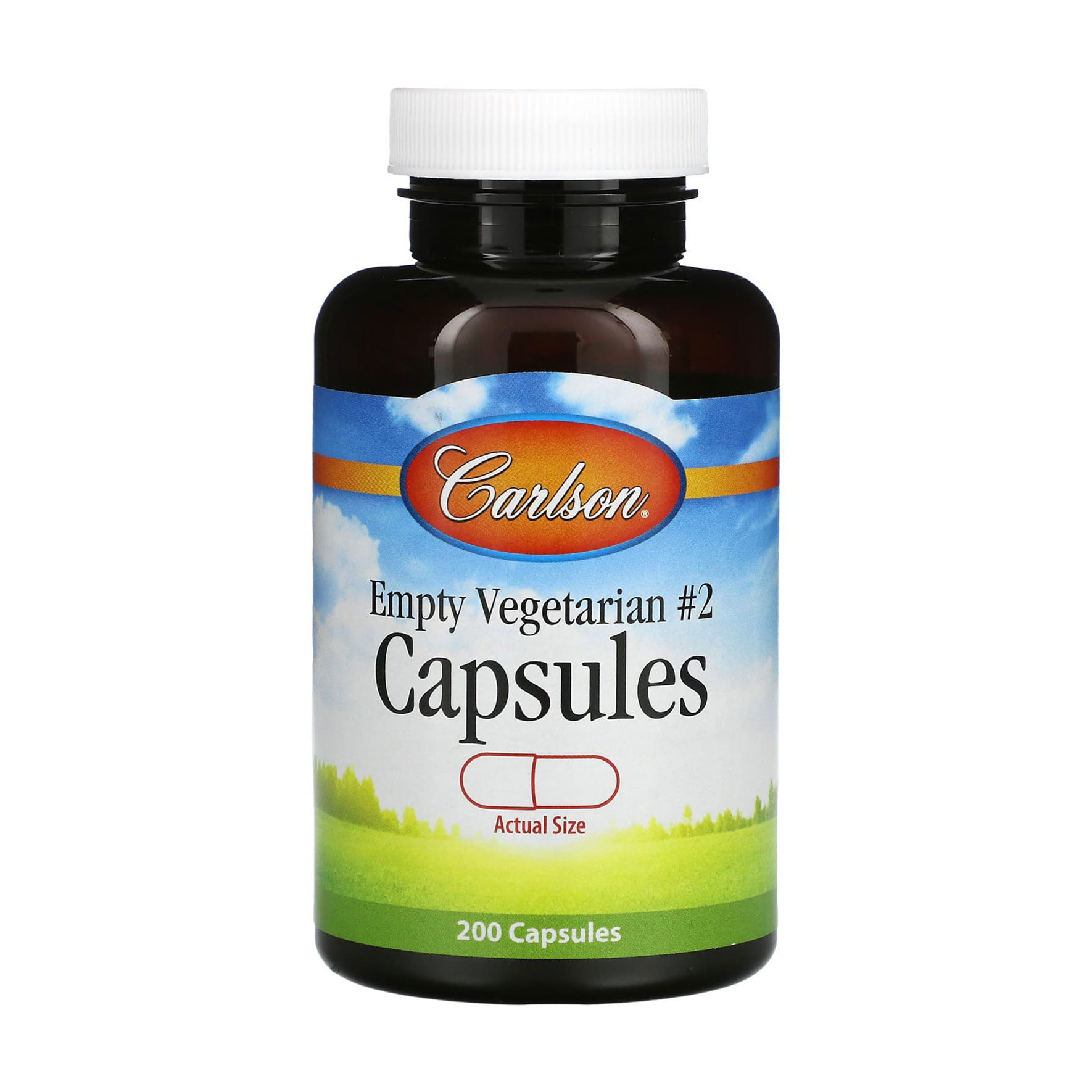 

Порожні вегетаріанські капсули Carlson Labs Empty Vegetarian 2 Capsules, 200 капсул