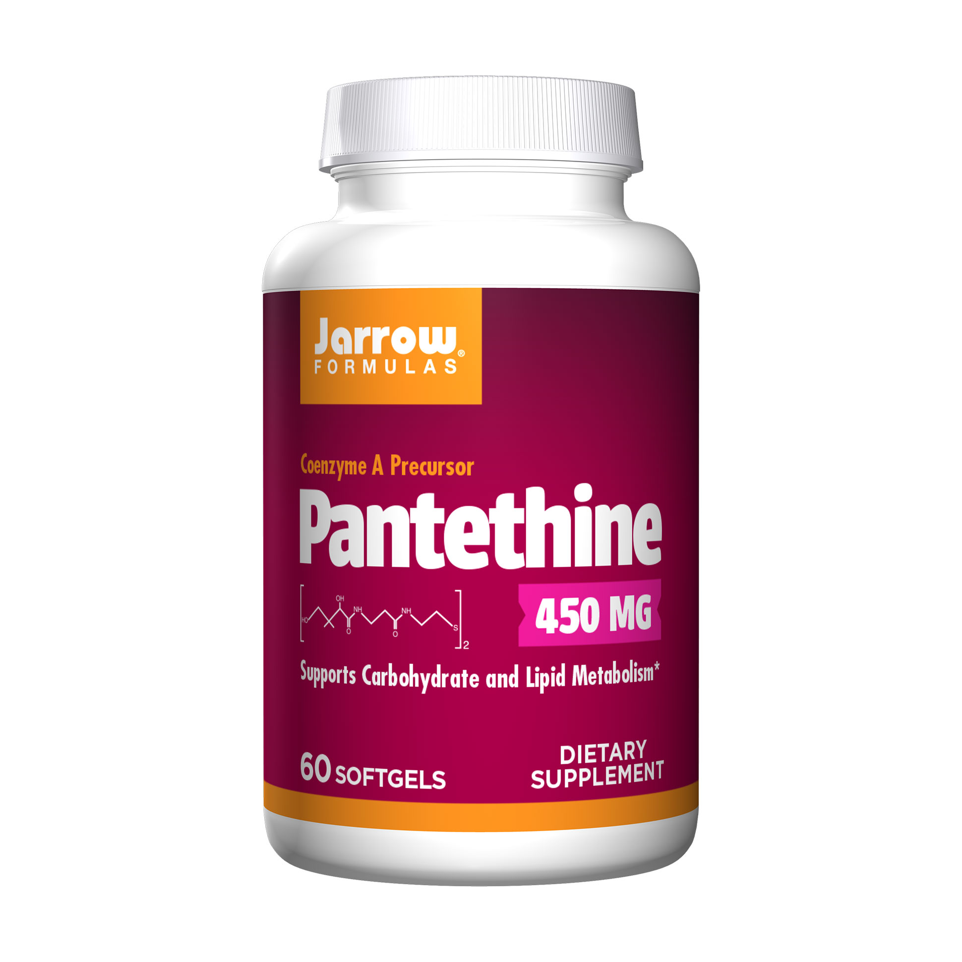 

Пантетин Jarrow Formulas Pantethine, 450 мг, 60 гелевих капсул