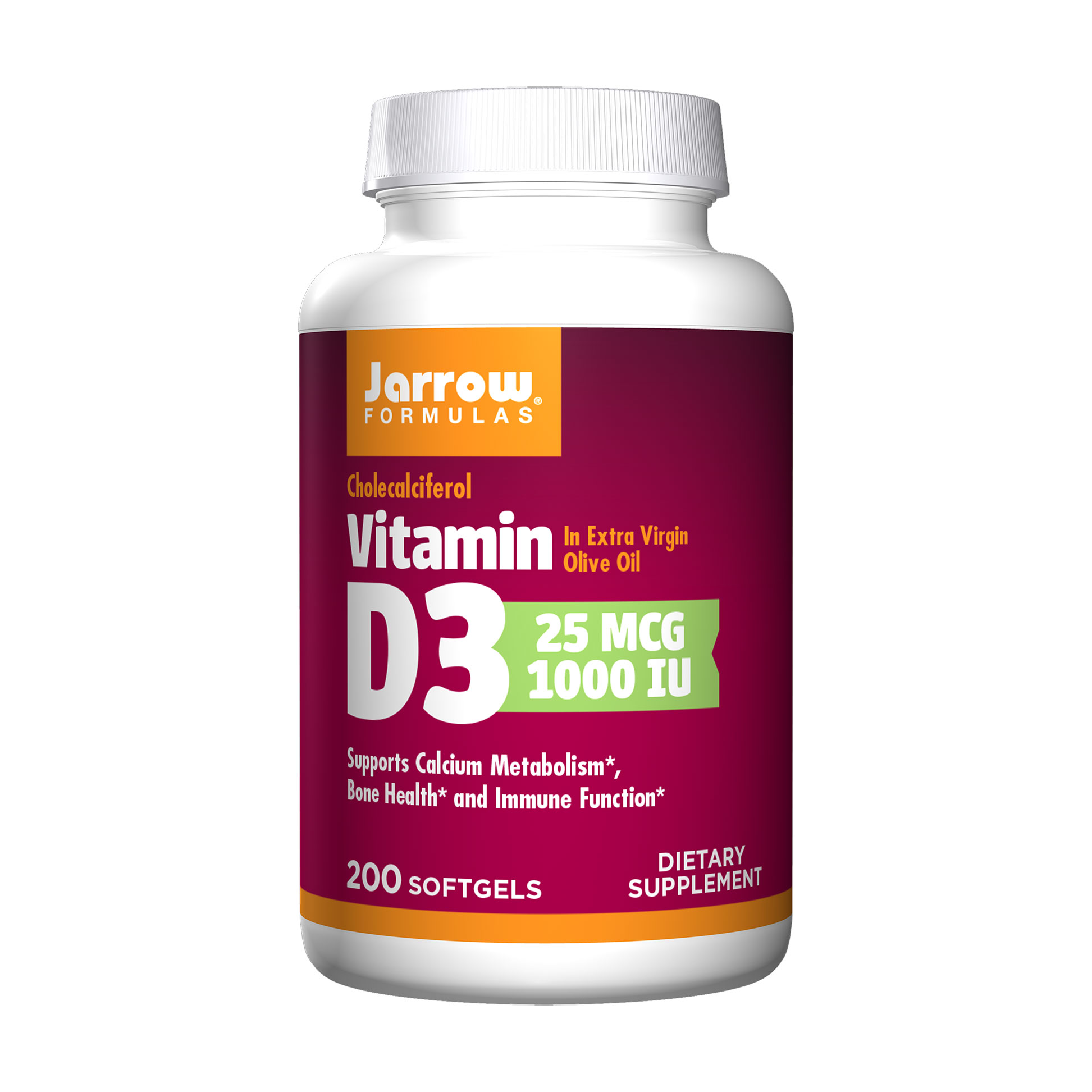 

Вітамін Д3 Jarrow Formulas Vitamin D3 Холекальциферол 1000 MО, 200 желатинових капсул