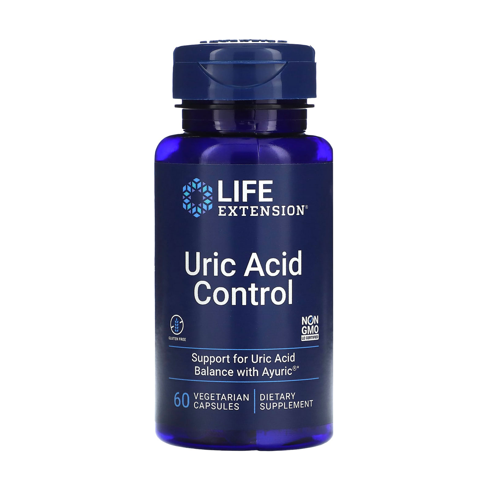 

Комплекс контроль сечової кислоти Life Extension Uric Acid Control, 60 вегетаріанських капсул