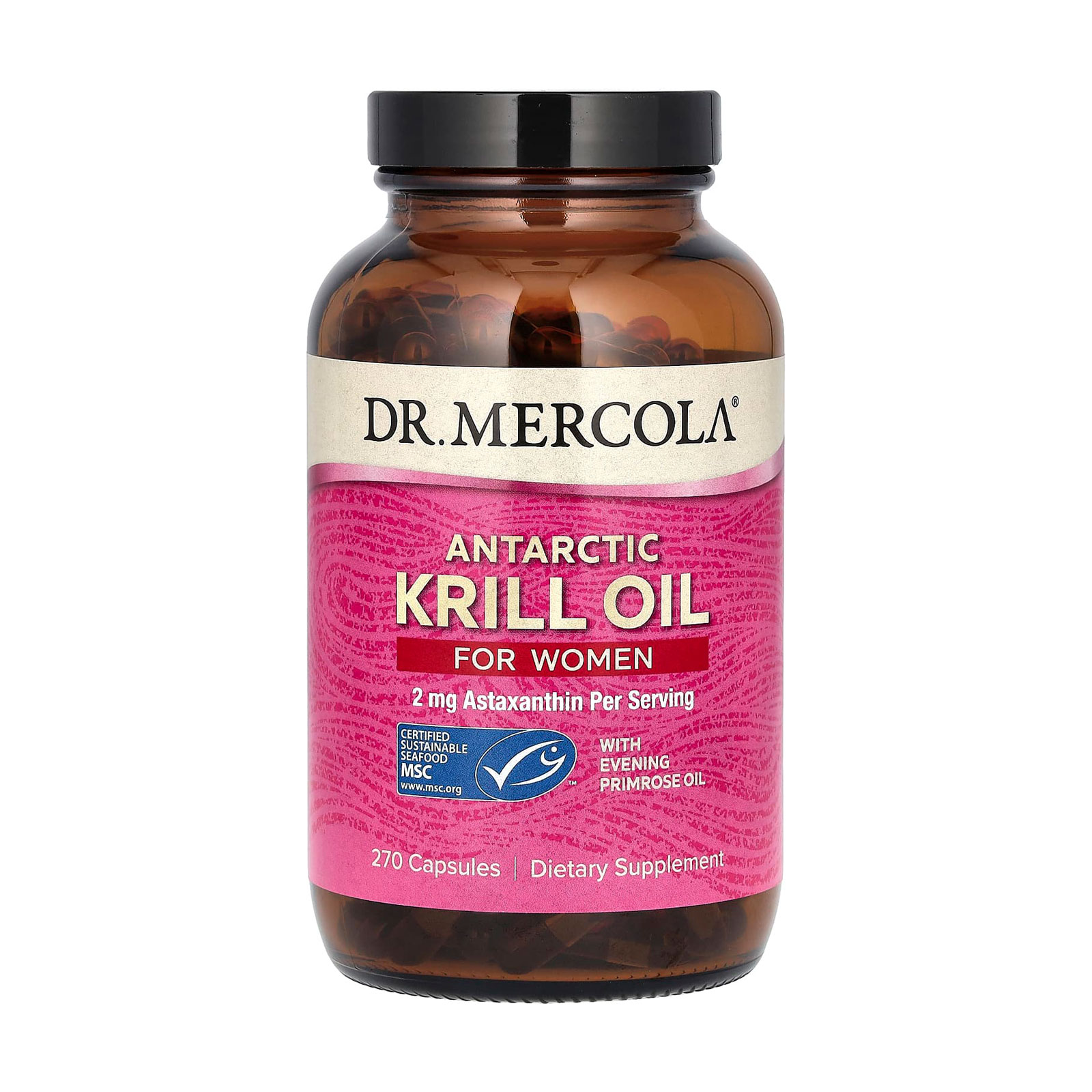 

Уцінка! Олія арктичного криля для жінок Dr. Mercola Antartic Krill Oil, 270 капсул