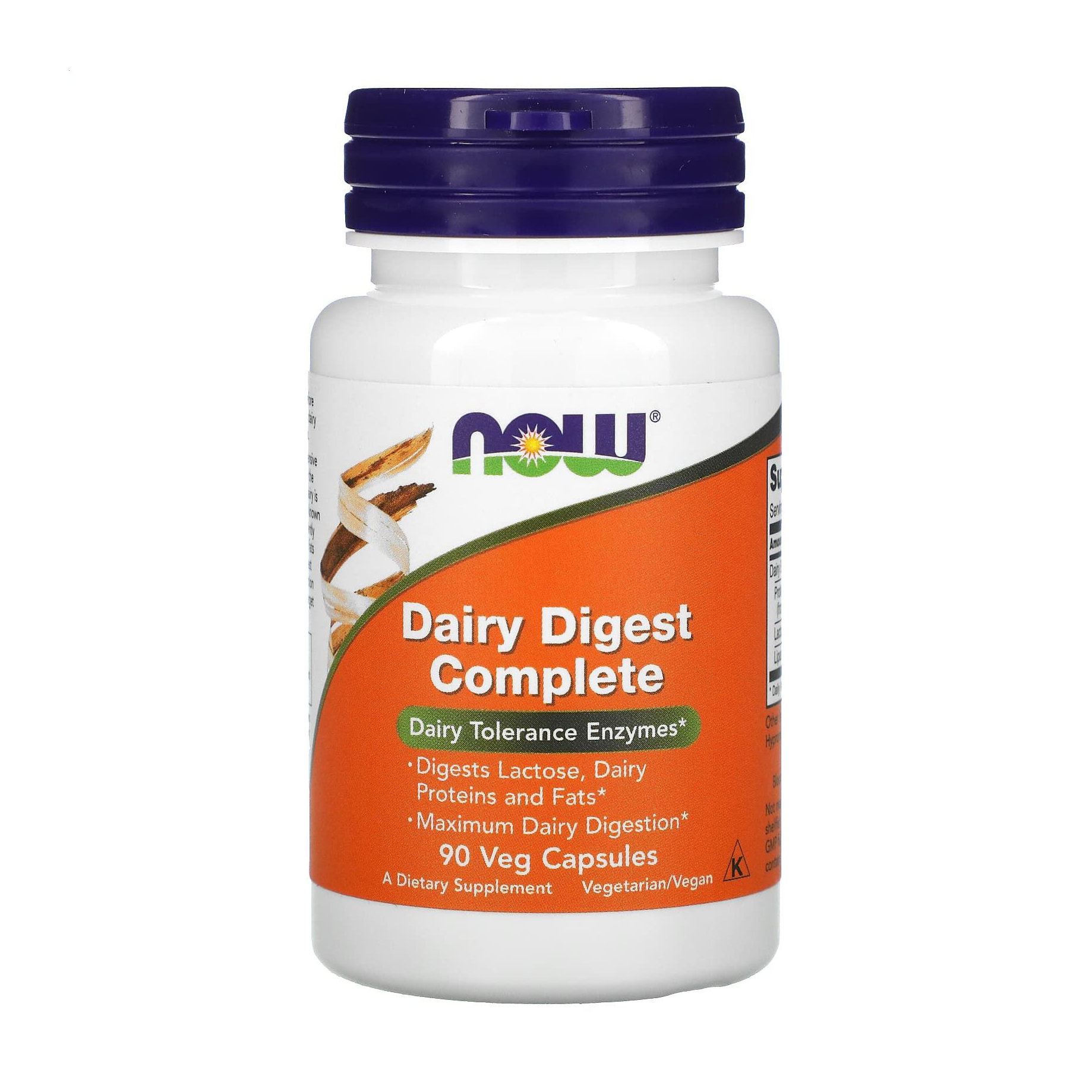 

Молочні ферменти NOW foods Dairy Digest Complete, 90 вегетаріанських капсул