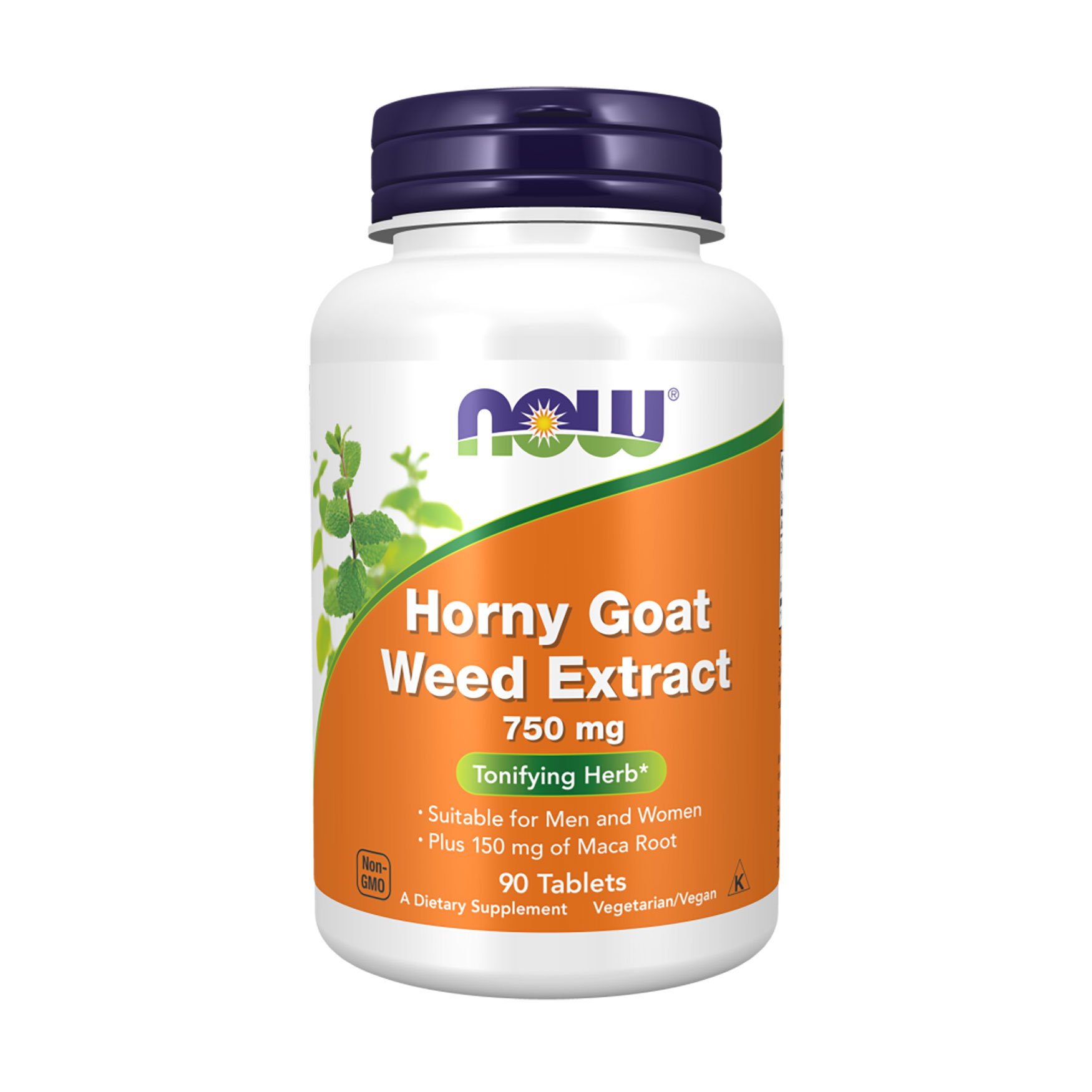 

Горянка з макою NOW foods Horny Goat Weed Extract, 750 мг, 90 таблеток