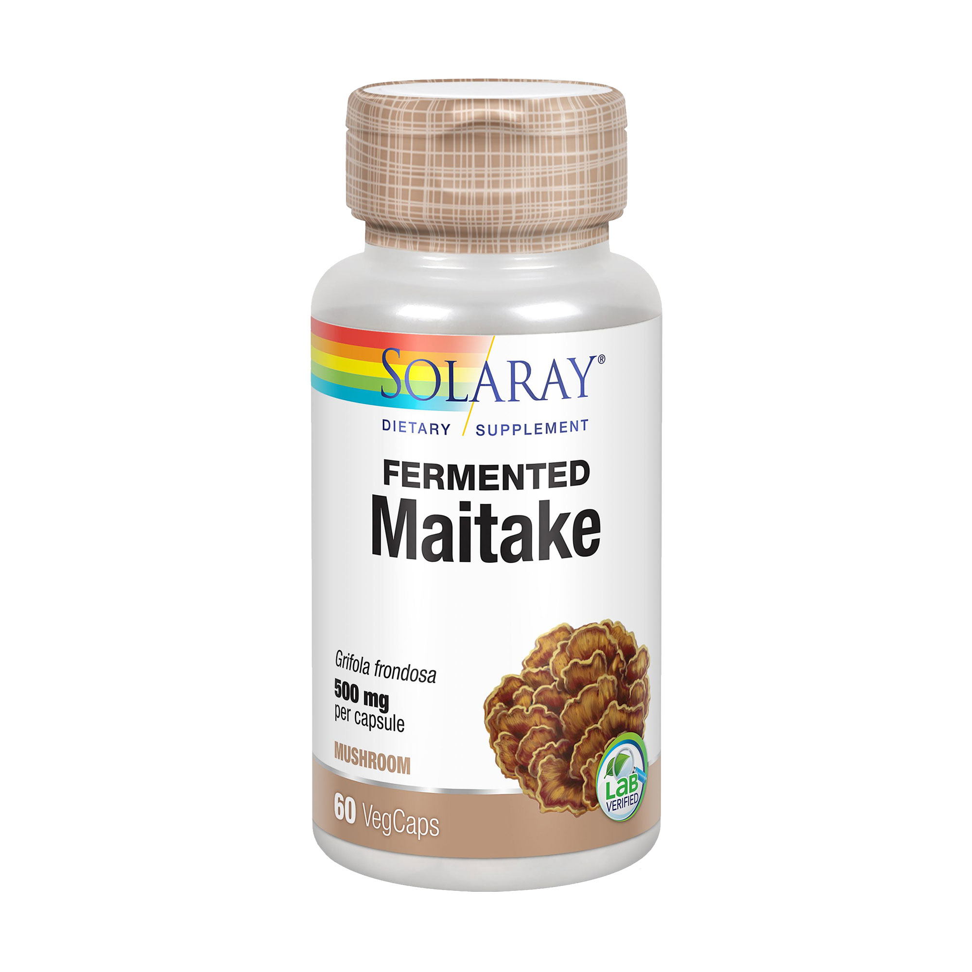 

Уцінка! Гриби Майтаке Solaray Fermented Maitake 500 мг, 60 вегетаріанських капсул