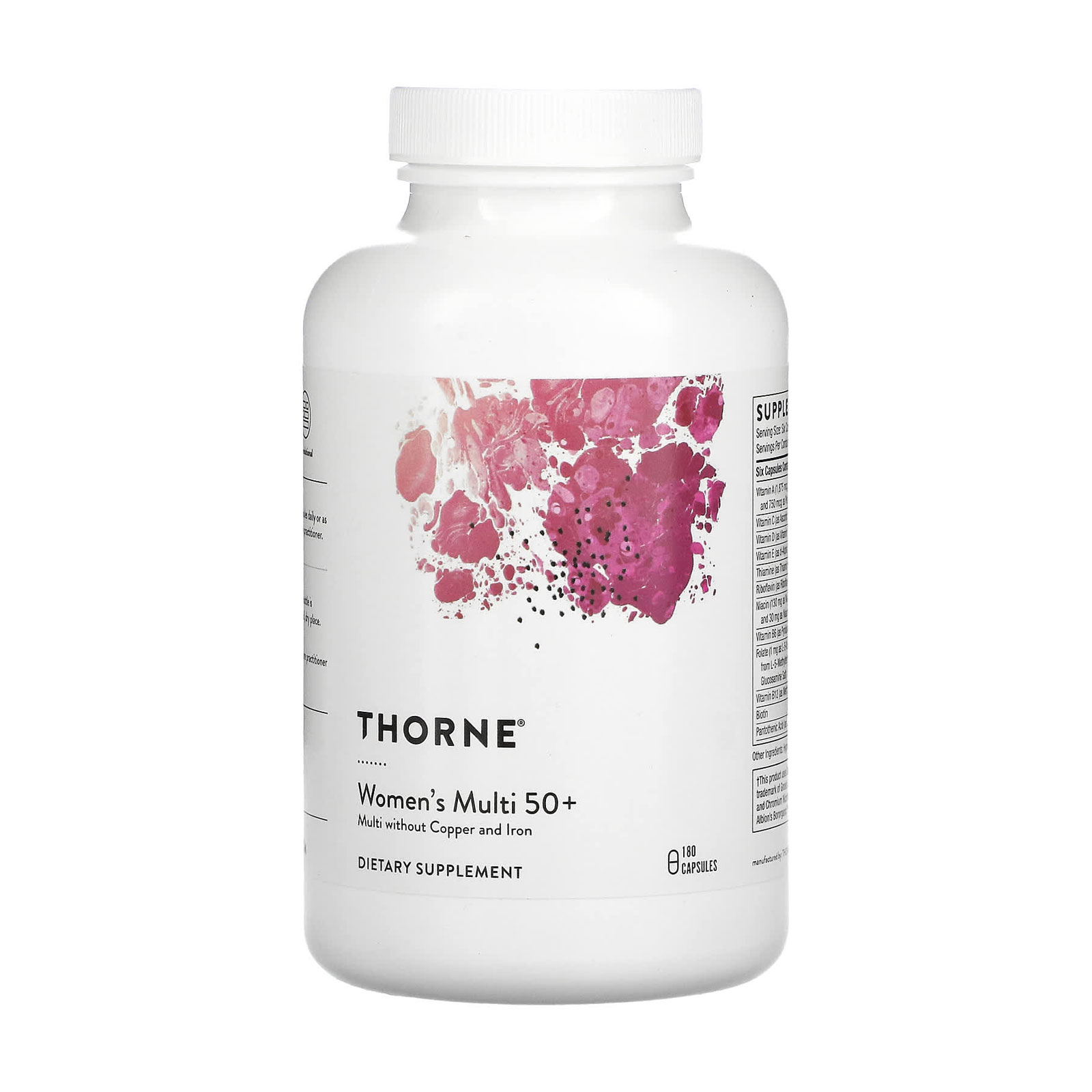 

Мультивітаміни для жінок Thorne Research Women's Multi 50+, 180 капсул