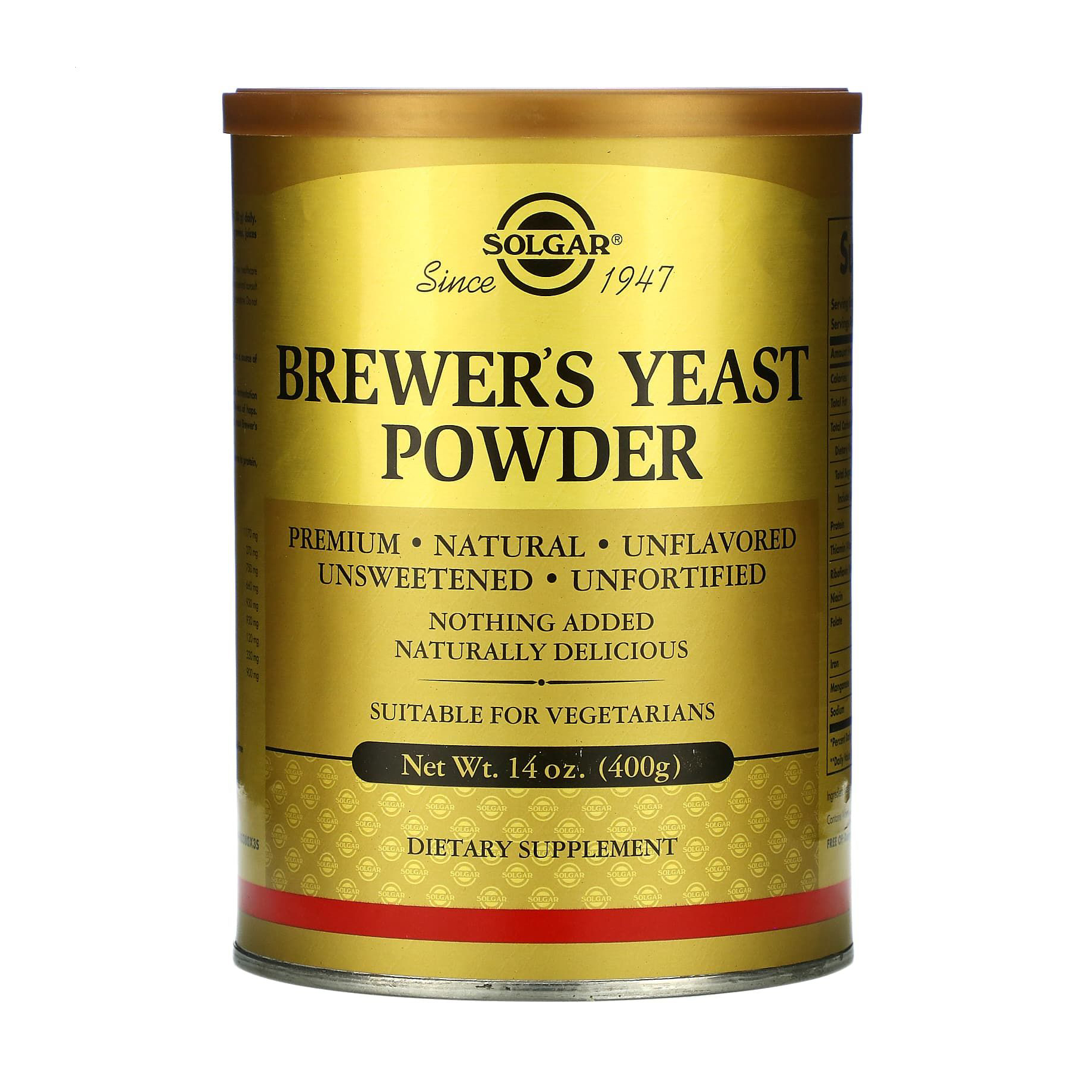 

Уцінка! Пивні дріжджі Solgar Brewer's Yeast Powder в порошку, 400 г