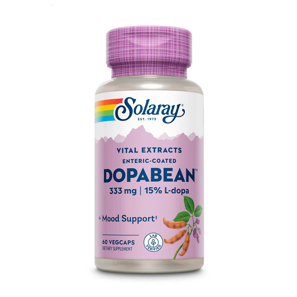 

Комплекс для профілактики нервової системи Solaray DopaBean Mucuna Pruriens, 60 вегетаріанських капсул