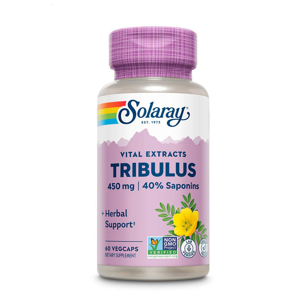

Трибулус Solaray Tribulus, 450 мг, 60 вегетаріанських капсул