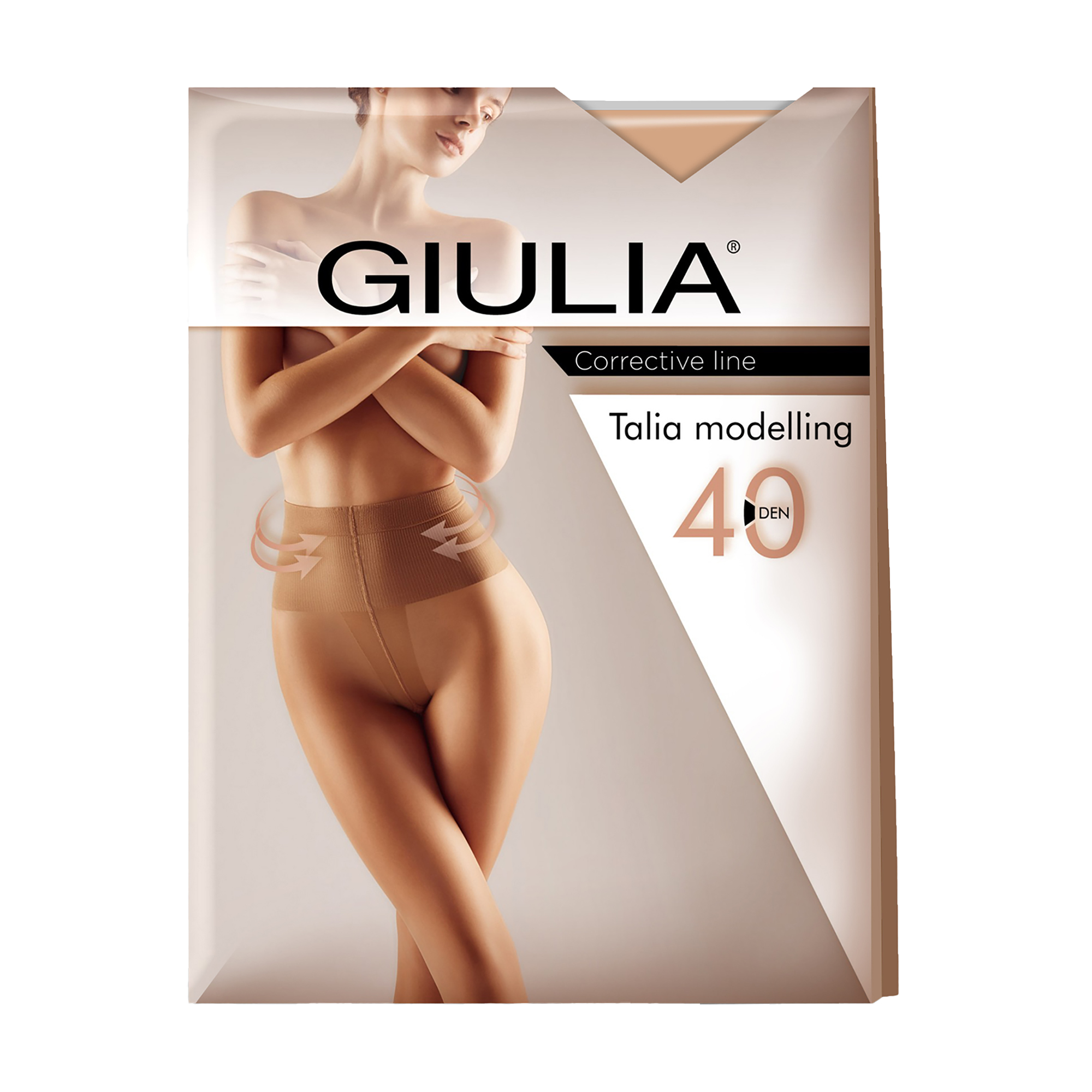 

Колготки жіночі Giulia Talia Modelling з шортиками, 40 DEN, Daino, розмір 4