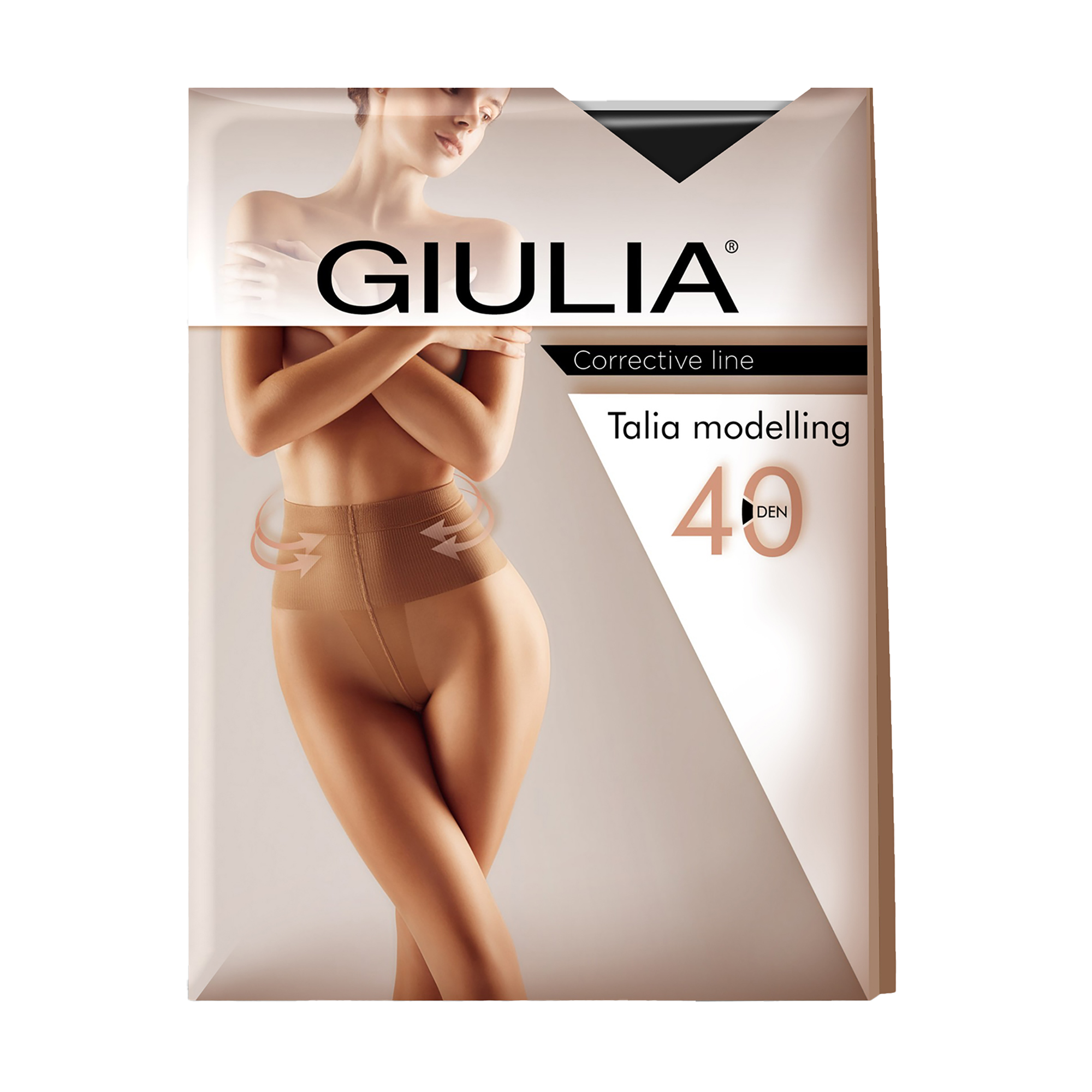 

Колготки жіночі Giulia Talia Modelling з шортиками, 40 DEN, Nero, розмір 3