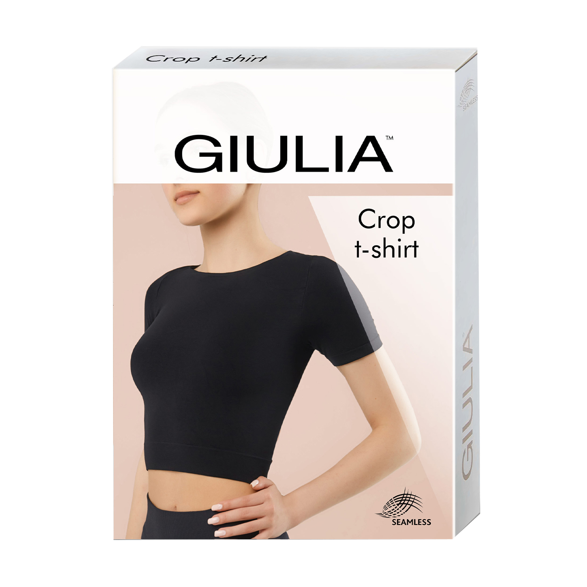 

Укорочена футболка жіноча Giulia Crop T-Shirt, Deep Taupe, розмір S/M