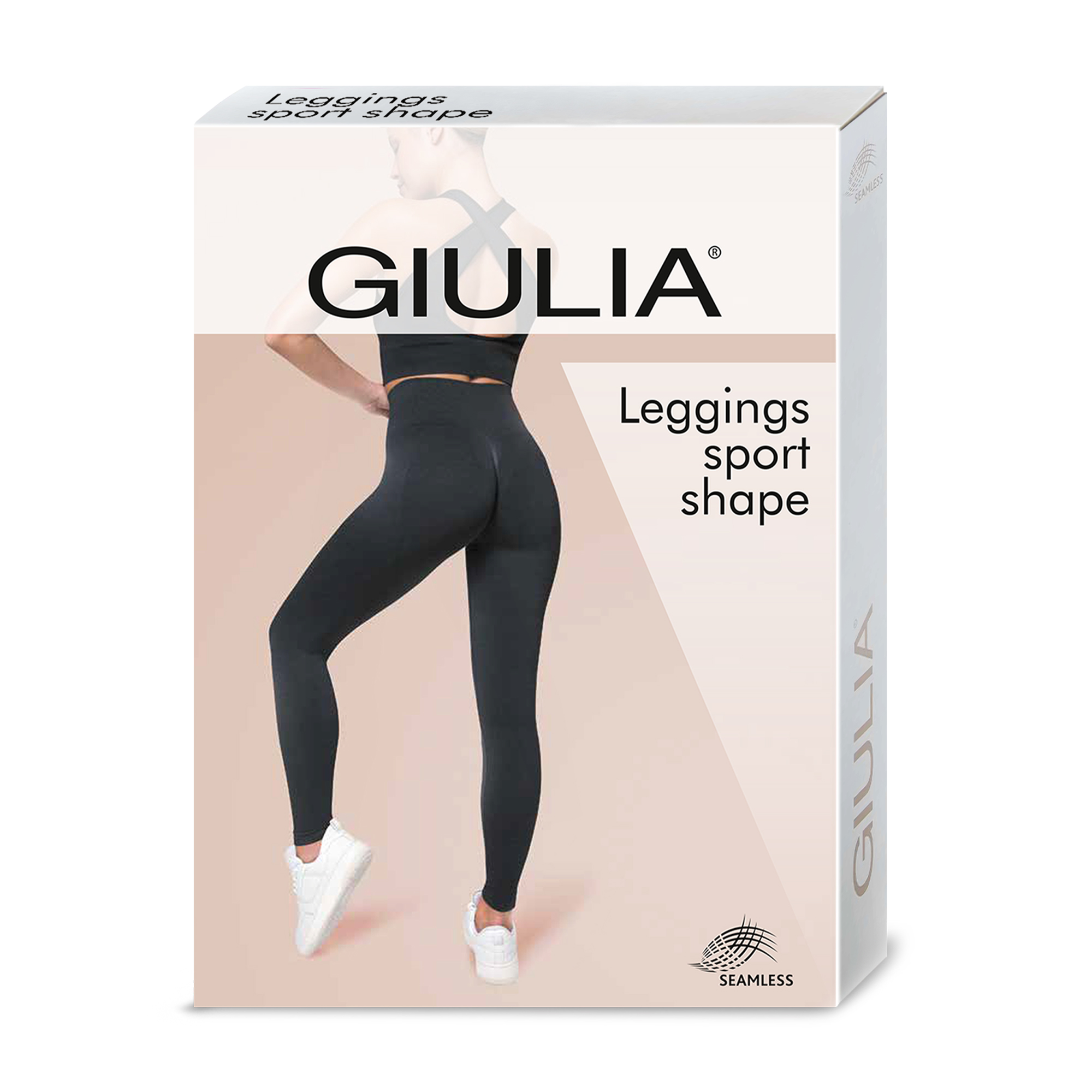 

Спортивні легінси жіночі Giulia Leggings Sport Shape з push-up ефектом, Deep Taupe, розмір L/XL
