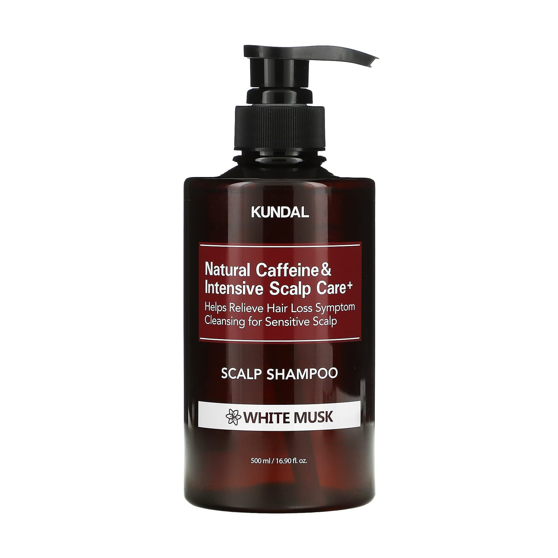 

Уцінка! Шампунь для волосся Kundal Natural Caffeine & Intensive Scalp Care Shampoo White Musk, 500 мл