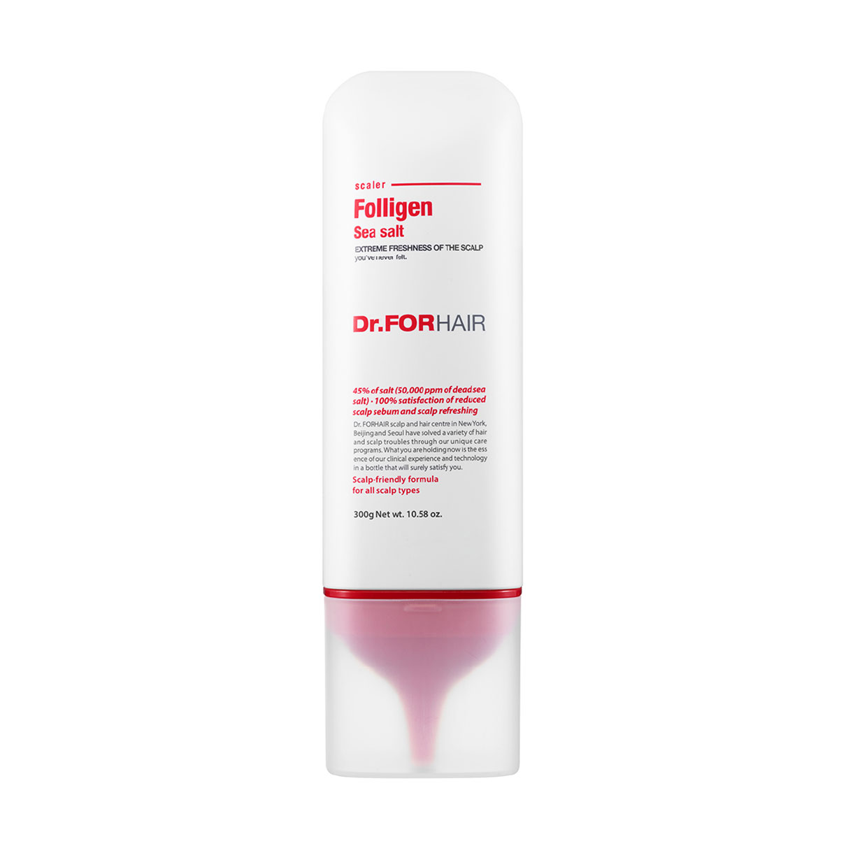 

Уцінка! Пілінг для шкіри голови Dr.FORHAIR Folligen Sea Salt Scaler з частинками солі Мертвого моря, 300 г