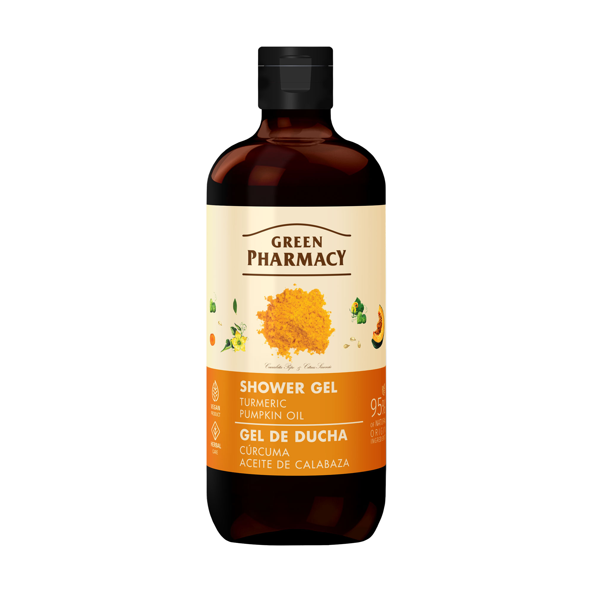 

Гель для душу Green Pharmacy Shower Gel Куркума та гарбузова олія, 500 мл