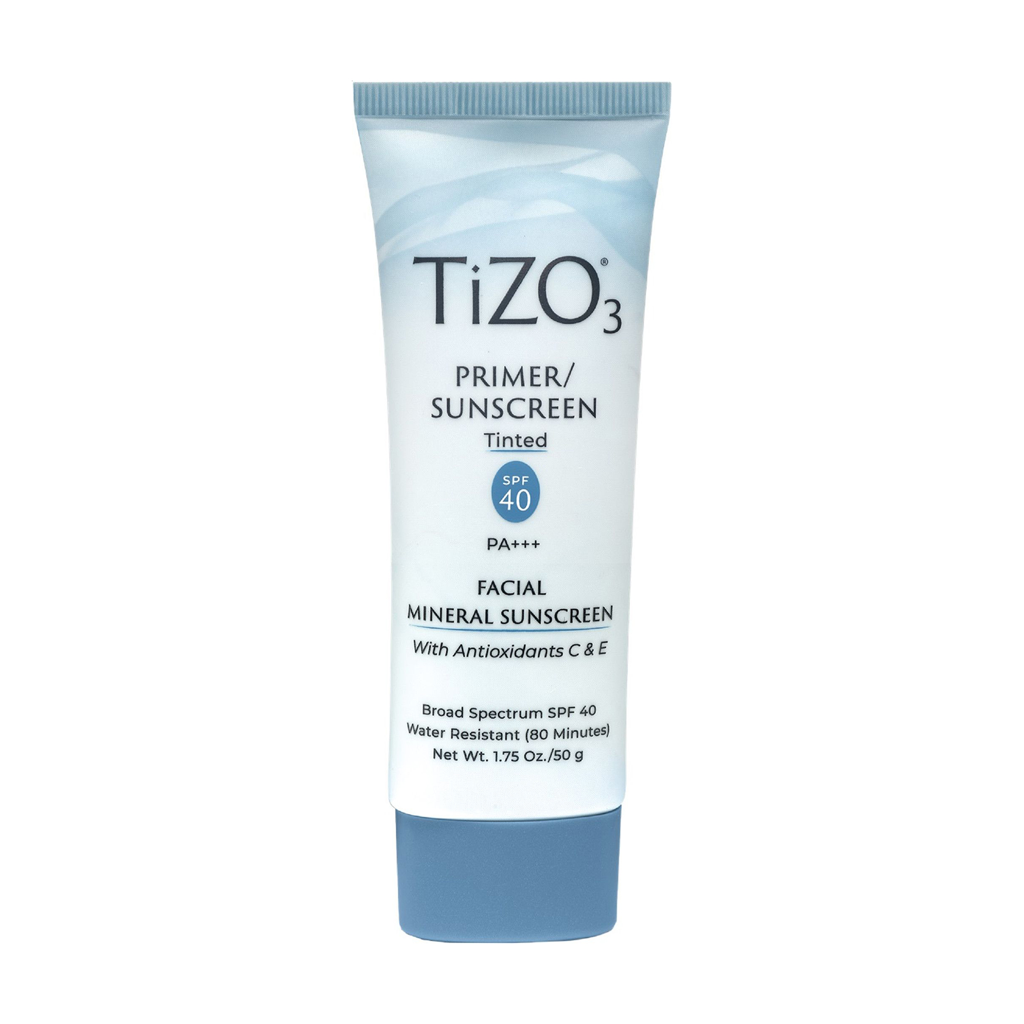 

Мінеральний сонцезахисний крем-праймер для обличчя TiZO 3 Facial Primer/Sunscreen Tinted SPF 40 PA+++ з відтінком, 50 г