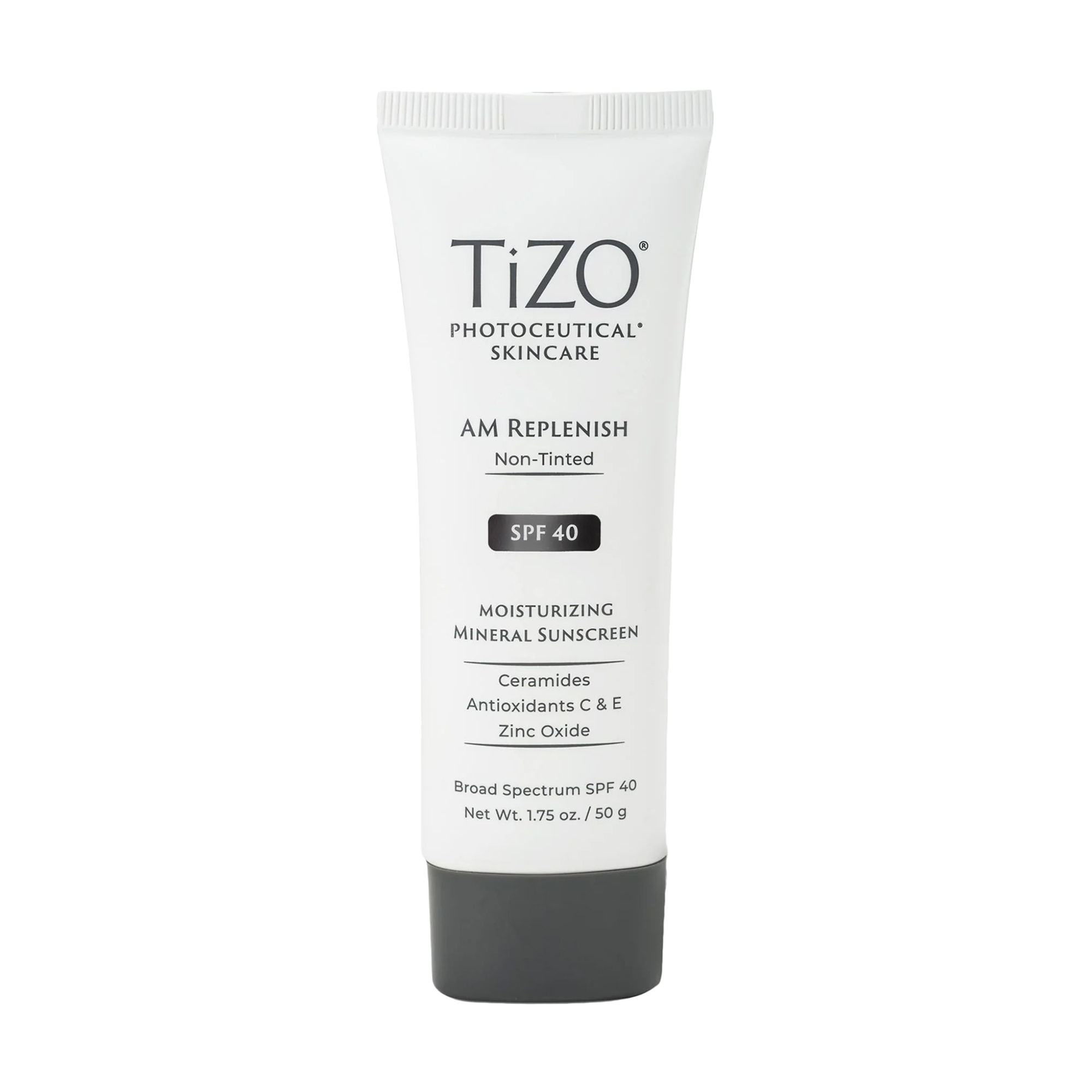 

Уцінка! Денний живильний крем для обличчя та тіла TiZO Photoceutical Skincare AM Replenish Non-Tinted SPF 40 без відтінку, 50 г