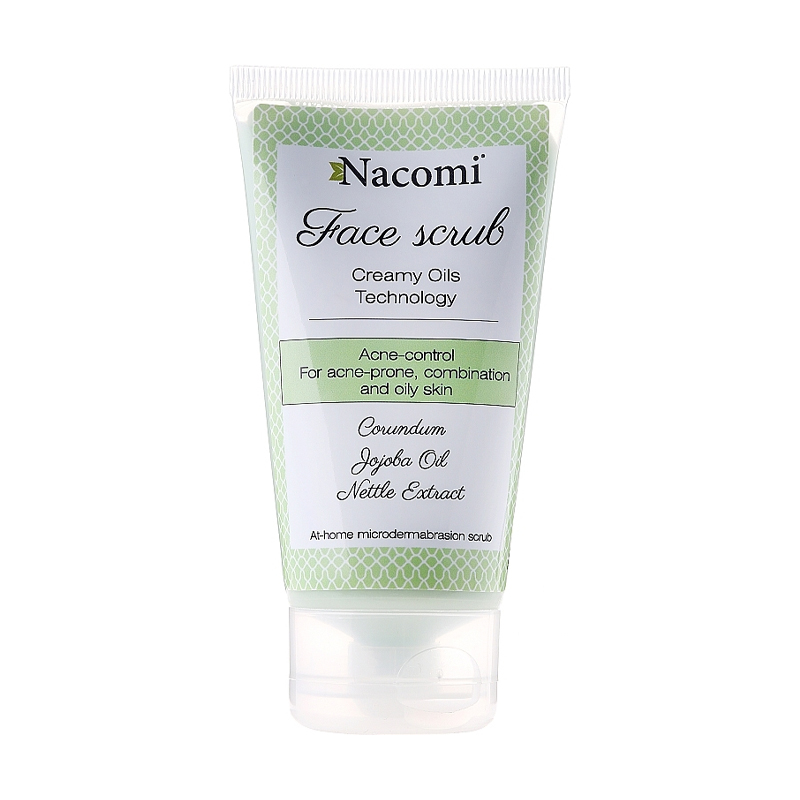 

Уцінка! Скраб для обличчя Nacomi Face Scrub Acne Control з екстрактами кропиви та хвоща, 85 мл