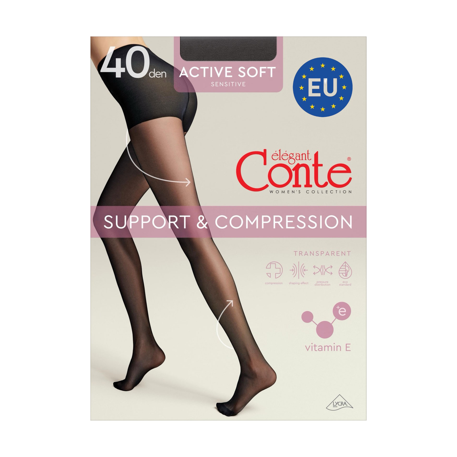 

Уцінка! Колготки жіночі Conte elegant Active Soft з шортиками, 40 DEN, Grafit, розмір 4