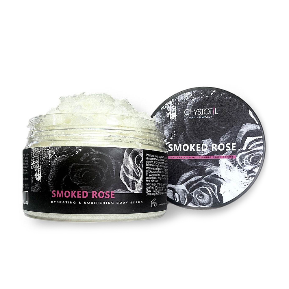 

Уцінка! Зволожувальний та живильний скраб для тіла Chystotil Smoked Rose Hydrating & Nourishing Body Scrub Димна троянда, 98 мл