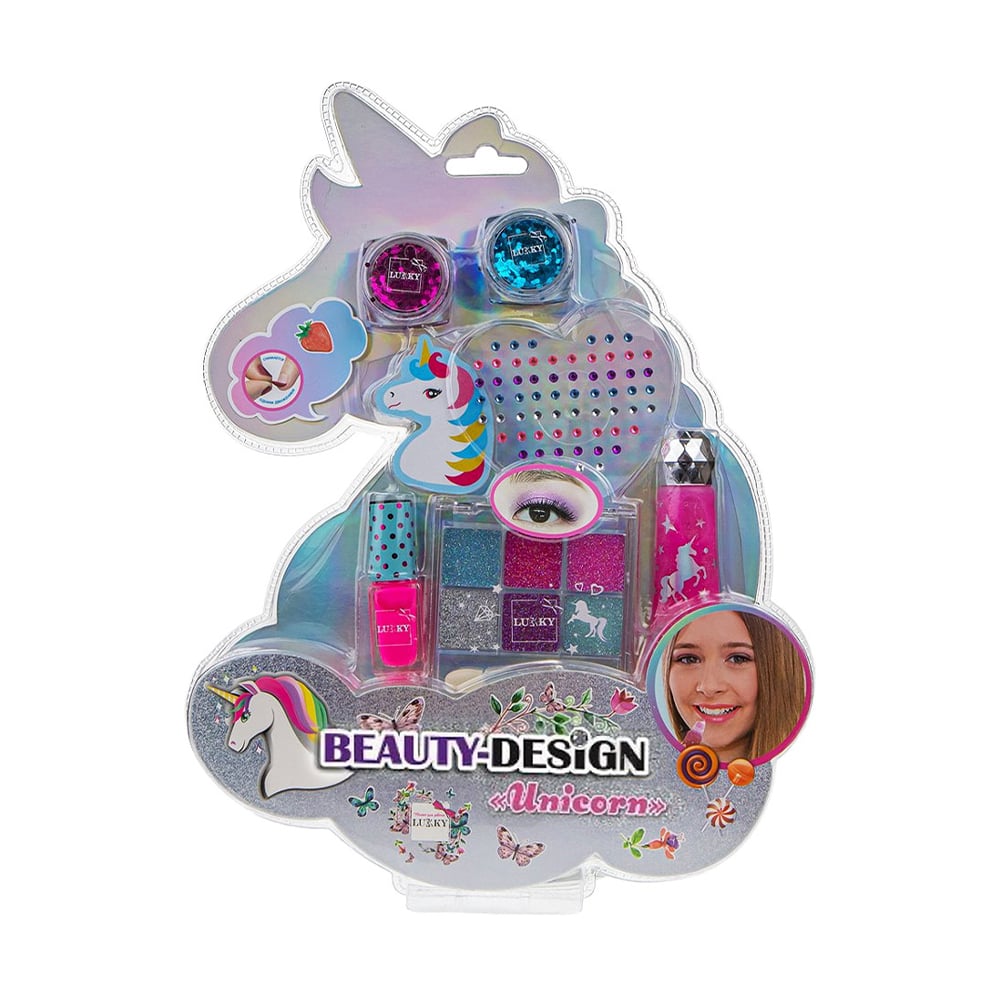 

Уцінка! Набір дитячої декоративної косметики Lukky Unicorn, 7 предметів