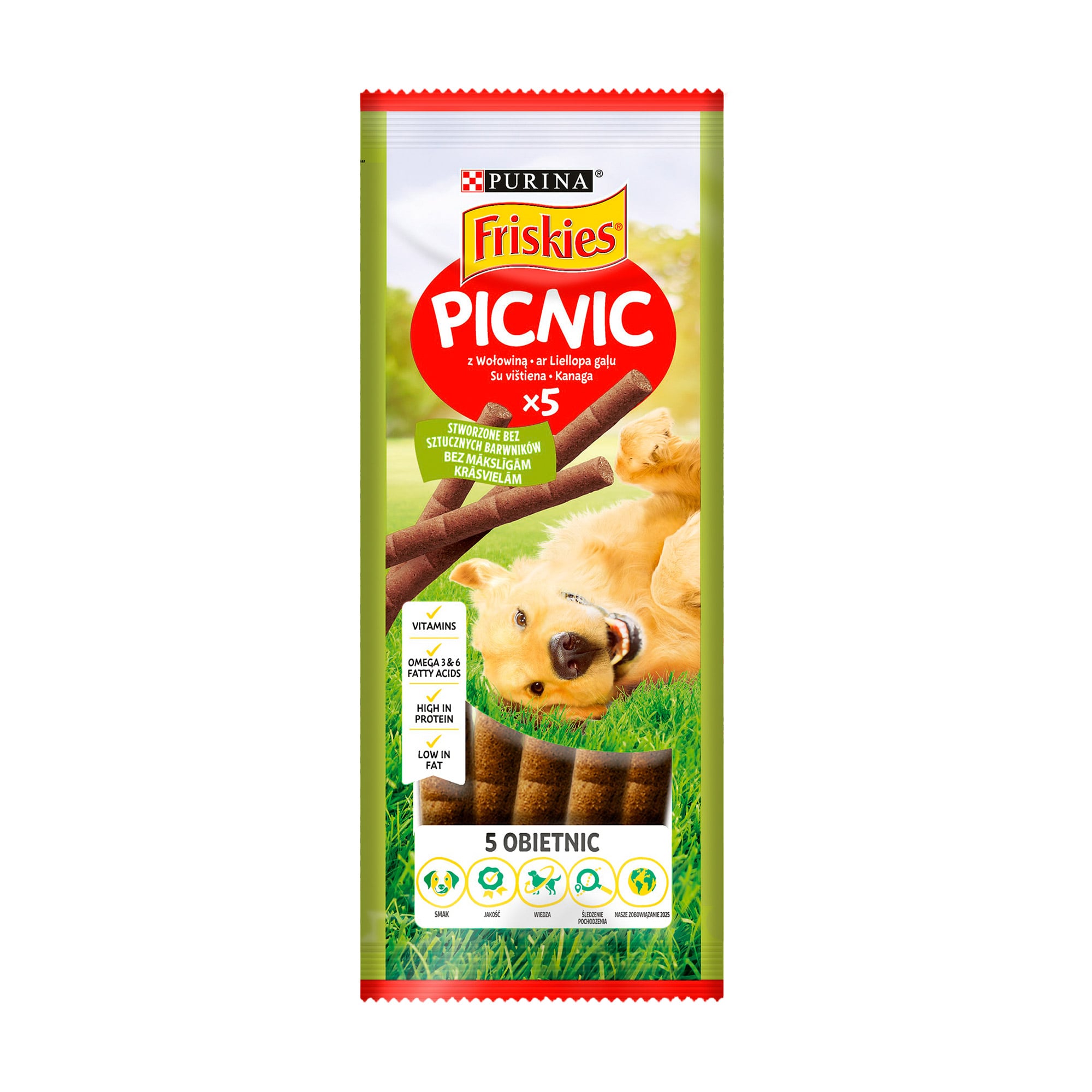 

Ласощі для дорослих собак Purina Friskies Picnic з яловичиною, 42 г