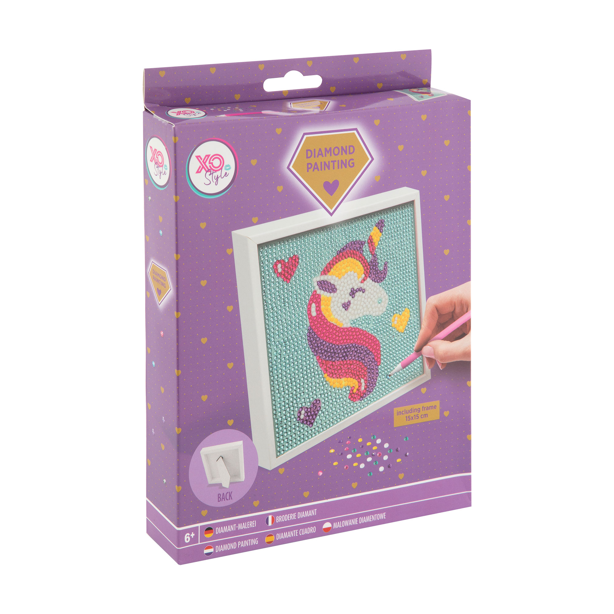 

Алмазна мозаїка Grafix Unicor з рамкою, від 6 років, 15*15 см (6337625)