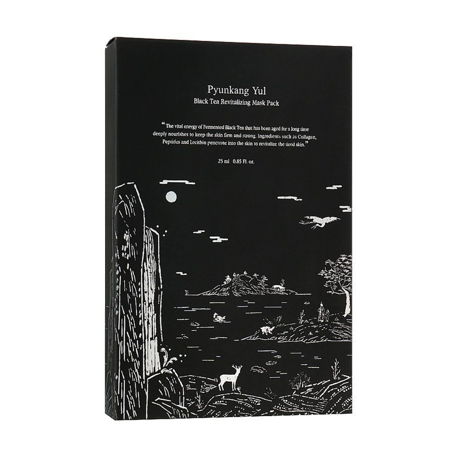 

Уцінка! Відновлювальна тканинна маска для обличчя Pyunkang Yul Black Tea Revitalizing Mask Pack, 10*25 мл