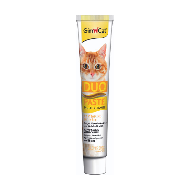 

Паста для кішок GimCat Duo Paste Multi-Vitamin 12 вітамінів та сир, 50 г