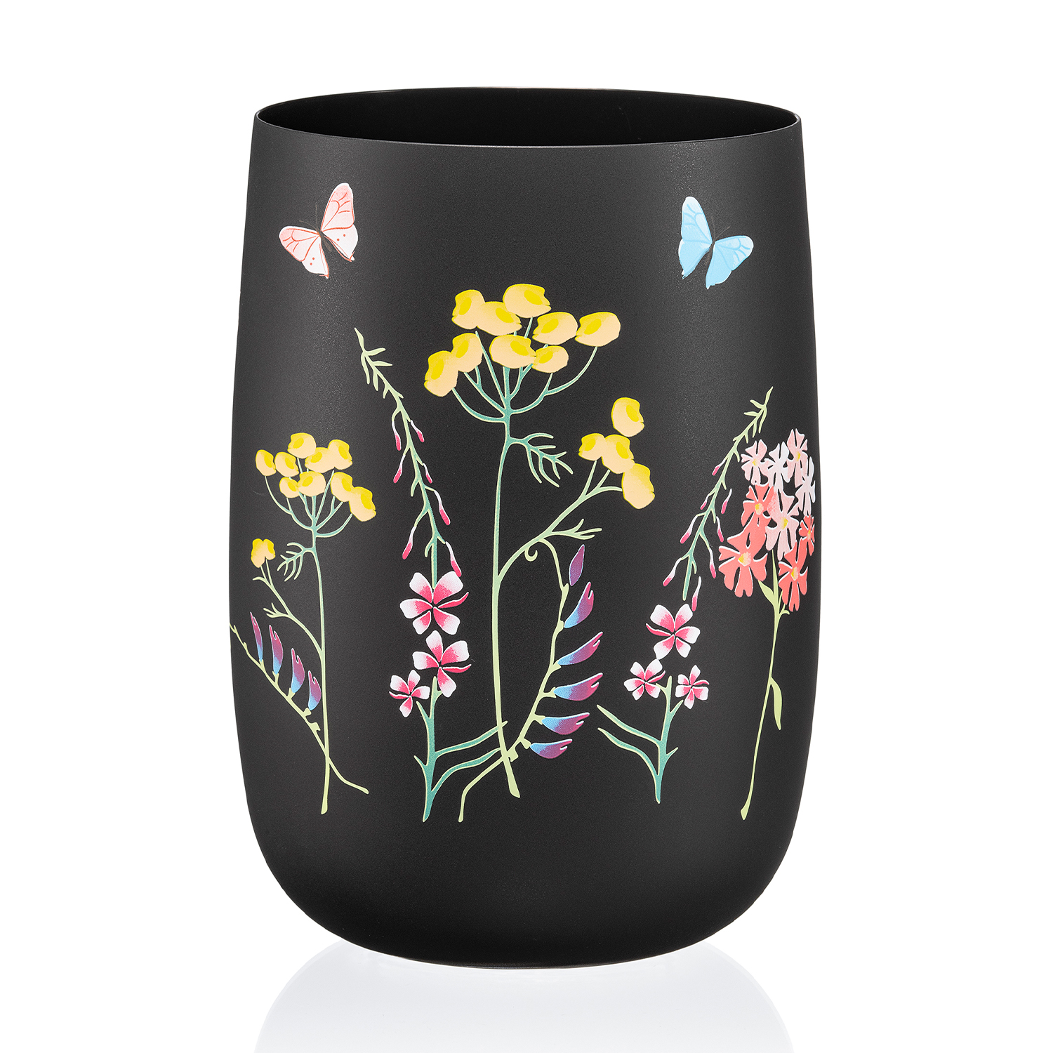 

Уцінка! Ваза для квітів Bohemia Herbal Black, 18 см (b82510-OB457)