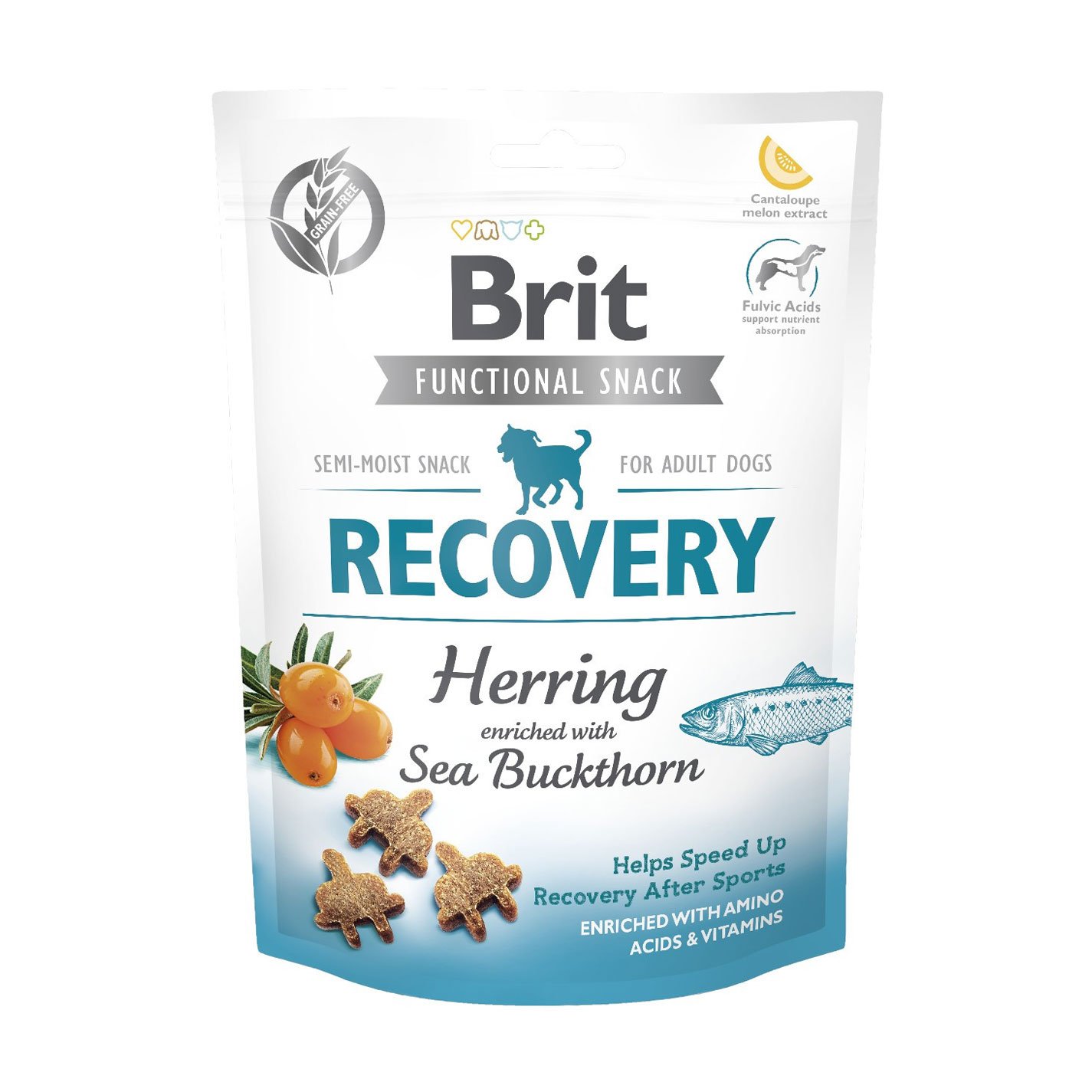 

Ласощі для дорослих собак Brit Functional Snack Recovery з оселедцем, 150 г