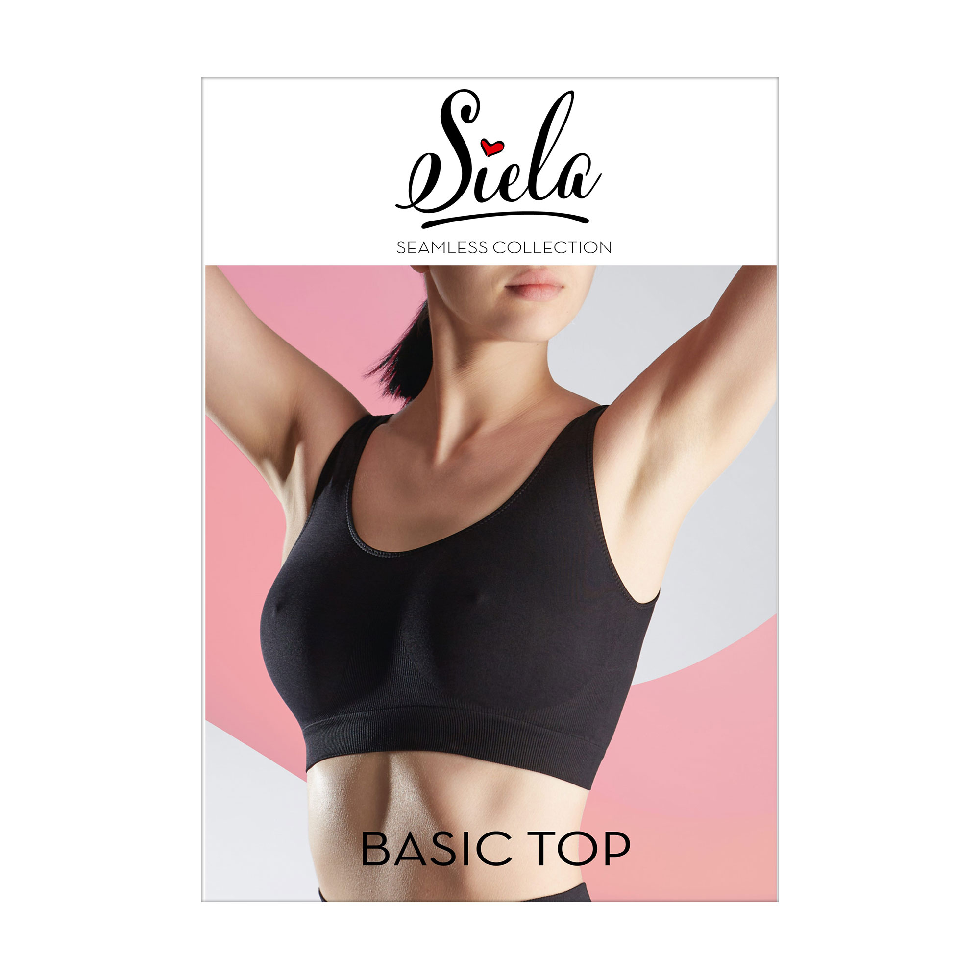 

Безшовний топ жіночий Siela Basic Top, Black, розмір L-XL