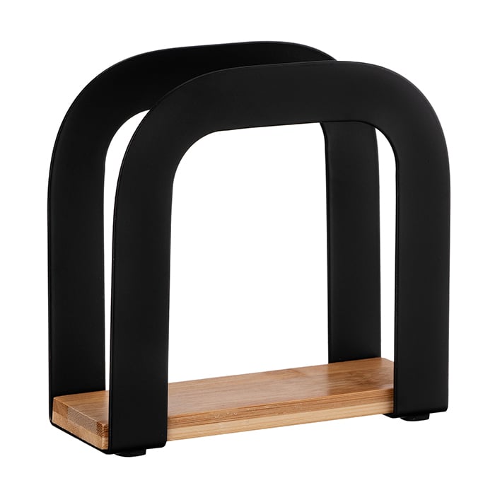 

Серветниця Ardesto Midori чорна, 12*4.5*12 см (AR0911BB)