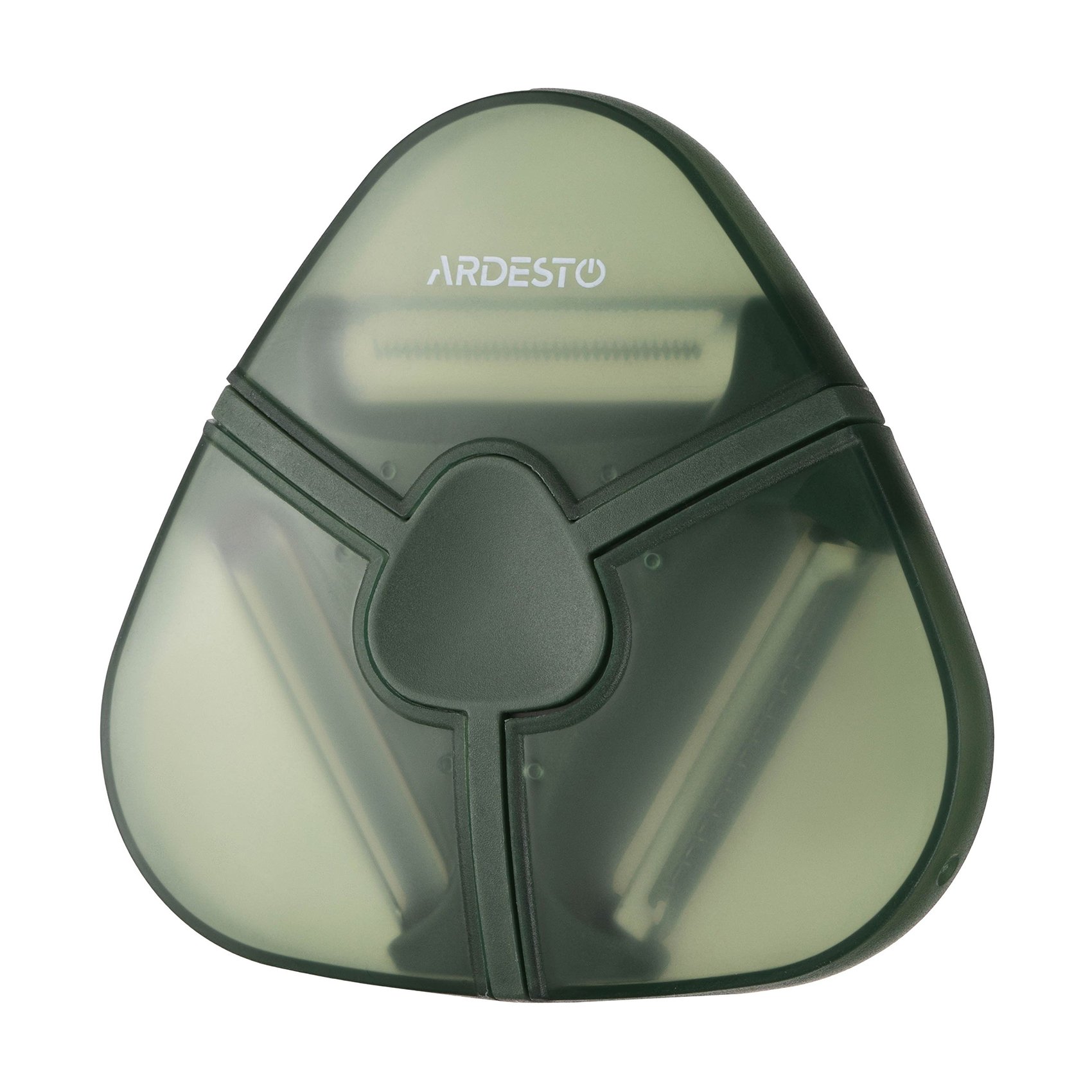 

Овочечистка 3 в 1 Ardesto Gemini з чохлом, зелена, 10.4*9.9*1.8 см (AR2169PG)