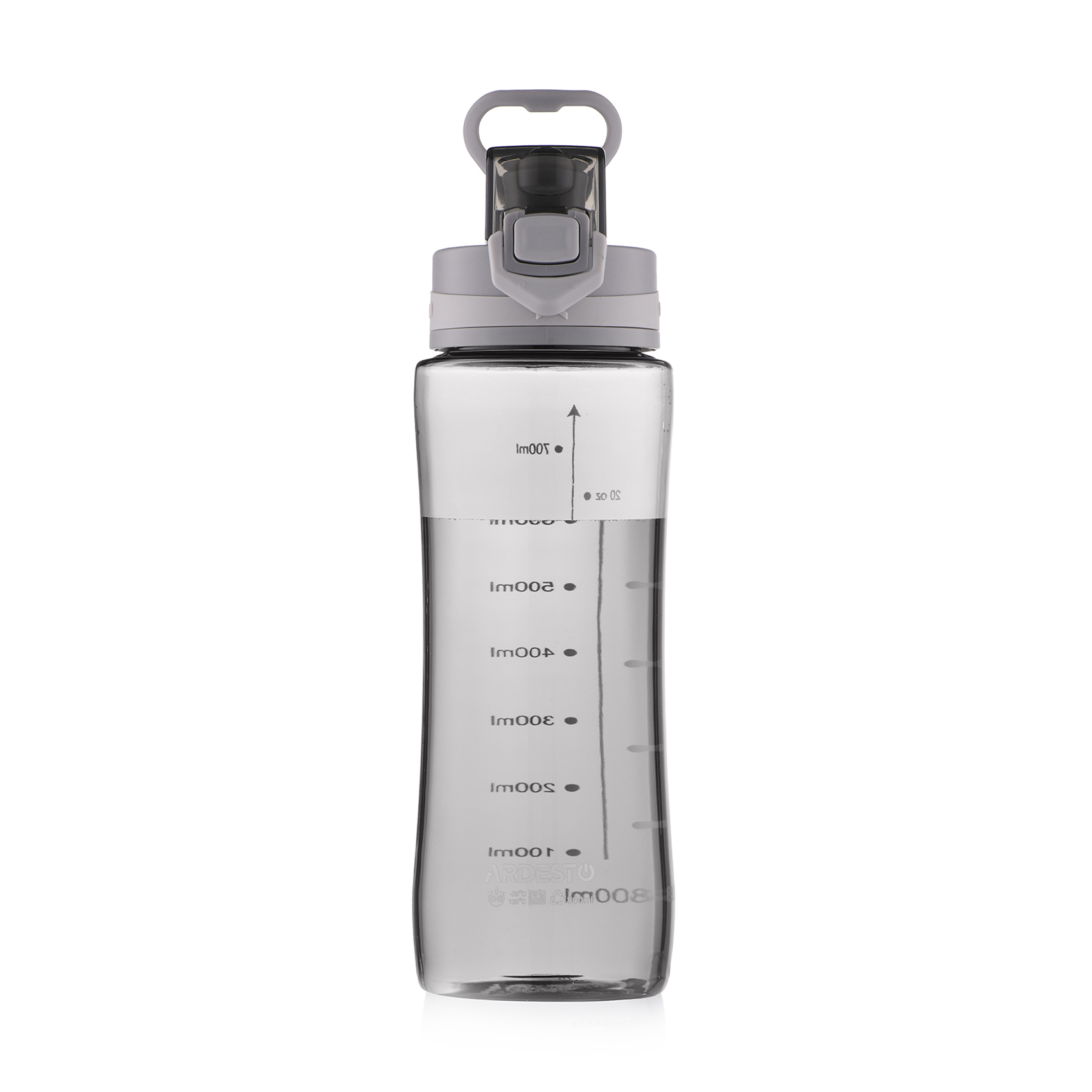

Пляшка для води Ardesto Purity сіра, 800 мл (AR2280PG)