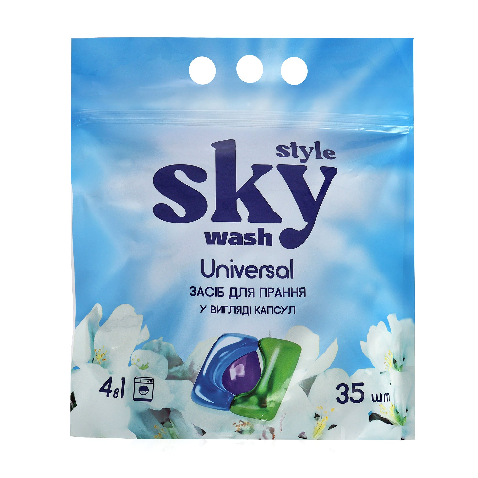 

Капсули для прання Sky Універсальні, 35 шт