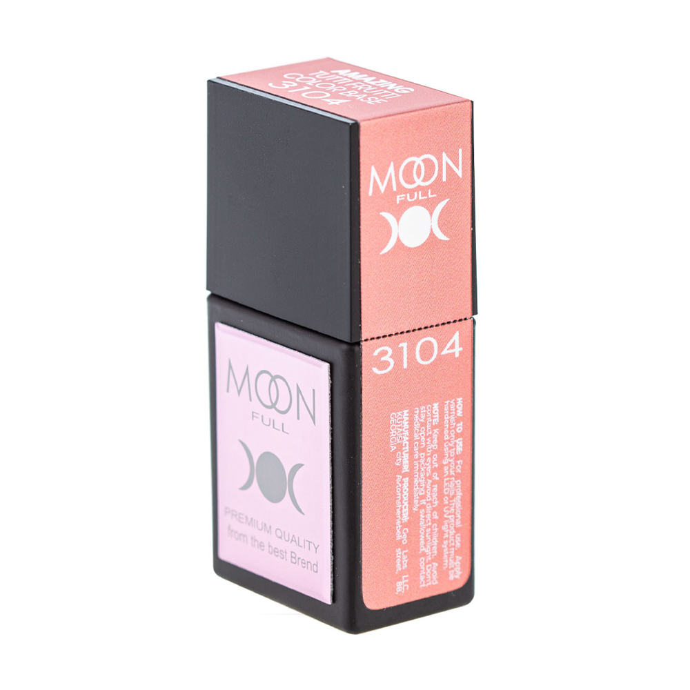 

Уцінка! Кольорова база для гель-лаку Moon Full Amazing Tutti Frutti Color Base 3104 Ніжно-коралово-рожева, 12 мл