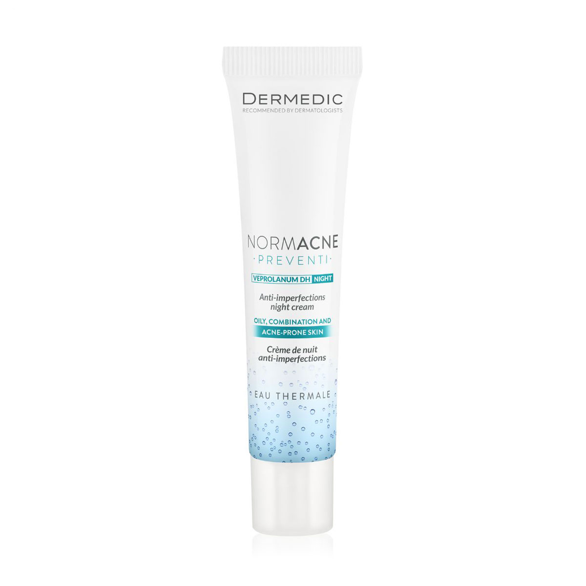 

Нічний крем для обличчя Dermedic Normacne Anti-Imperfections Night Cream для жирної, комбінованої та схильної до акне шкіри, 40 мл