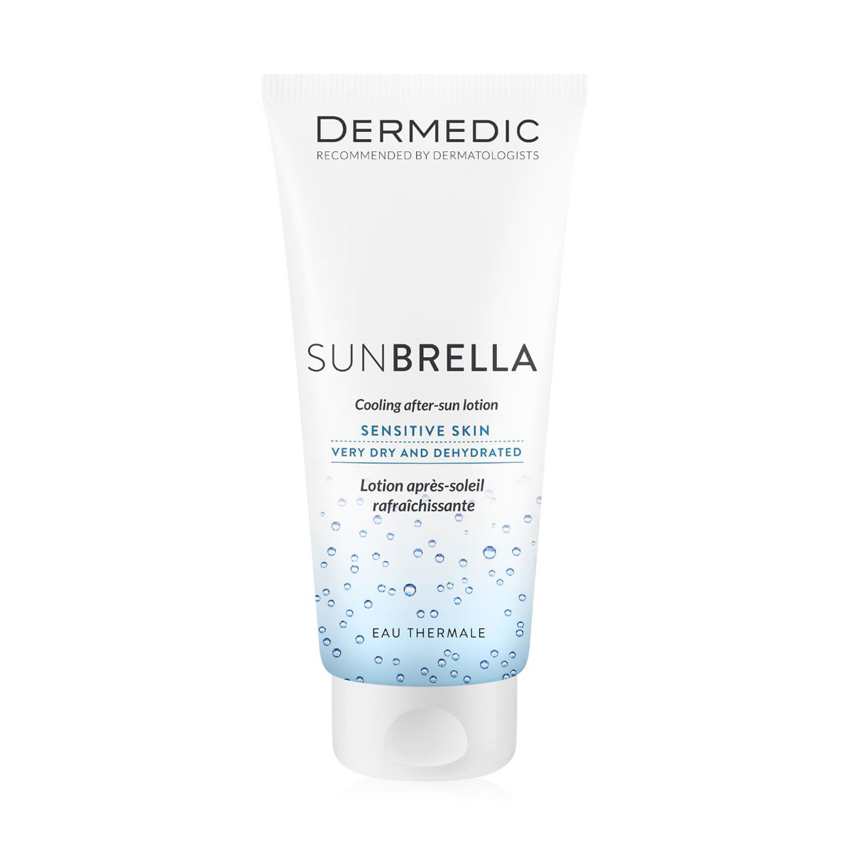 

Охолоджувальний лосьйон після засмаги Dermedic Sunbrella Cooling After-Sun Lotion для чутливої, дуже сухої та зневодненої шкіри, 200 г