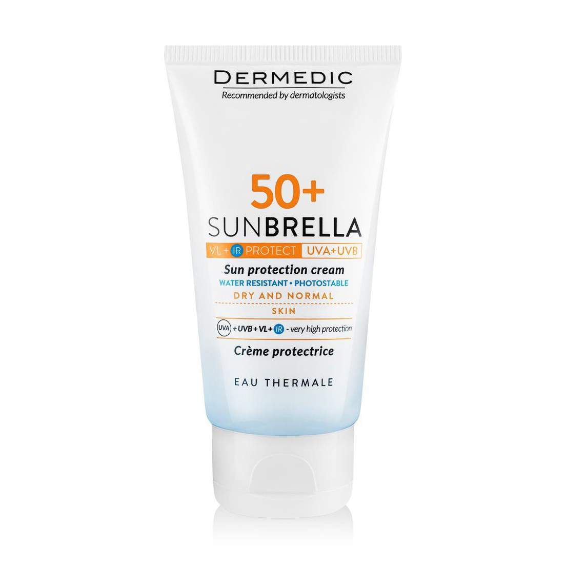 

Сонцезахисний крем Dermedic Sunbrella Sun Protection Cream, SPF 50+, для сухої та нормальної шкіри, 50 г