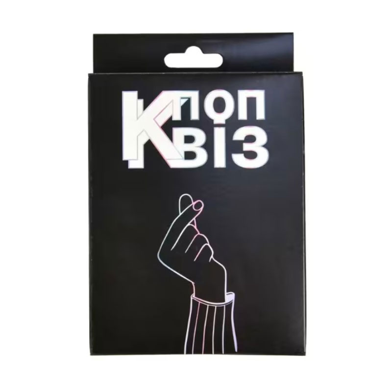 

Карткова гра-вікторина Strateg К-поп Квіз, українською мовою, від 6 років, 55 карток, 12*9.1*2.2 см (30493)