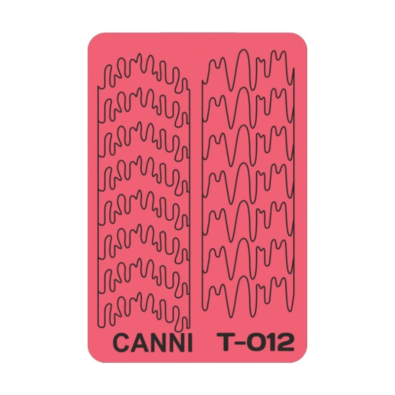 

Наклейка-трафарет для дизайну нігтів Canni T-012