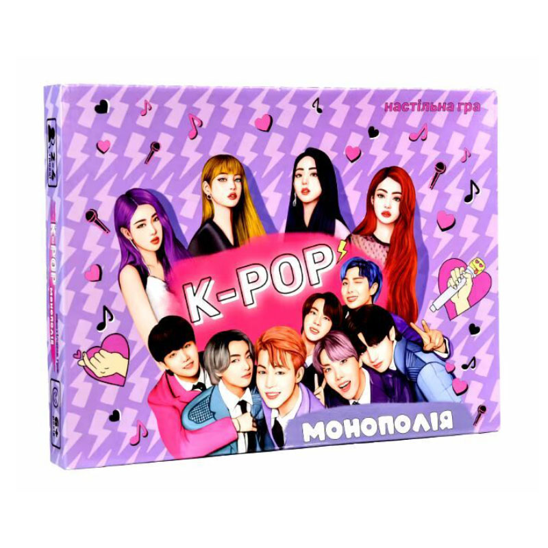 

Настільна гра Strateg Монополія K-POР, від 6 років, 28.7*36.5*4.5 см (30476)