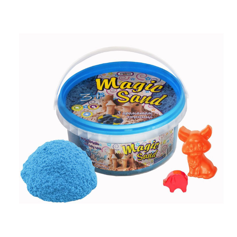 

Дитячий кінетичний пісок Strateg Magic Sand блакитний, від 3 років, 350 г