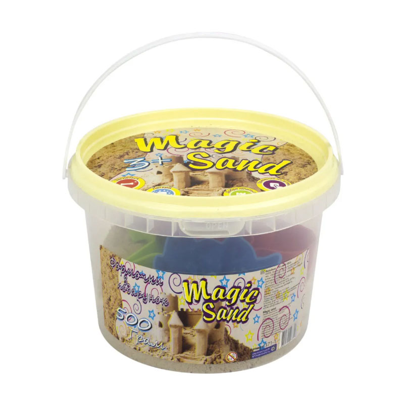 

Дитячий кінетичний пісок Strateg Magic Sand класичний, від 3 років, 500 г